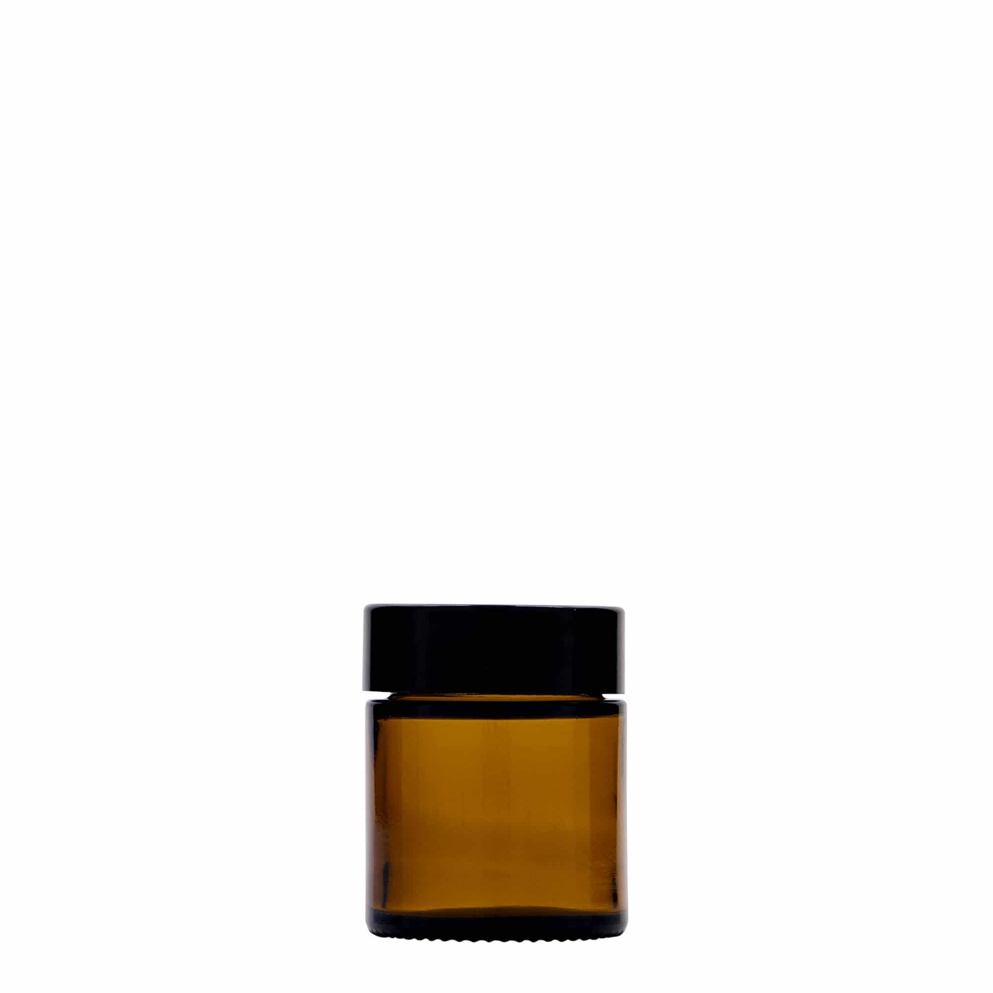 Pot 30 ml « Brown Line », verre, brun, bouchage: Bougage à vis