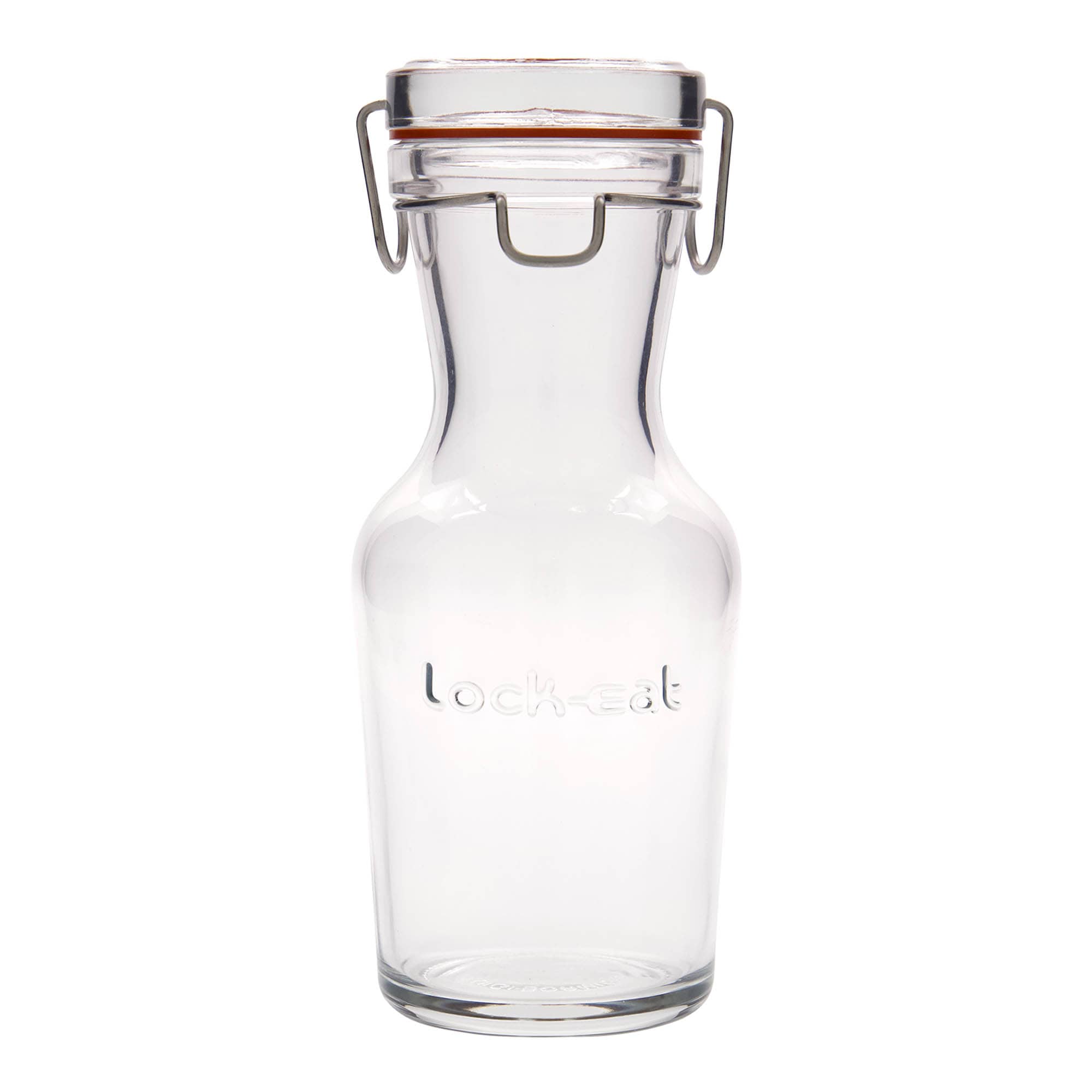 Carafe en verre 500 ml « Lock-Eat », bouchage: bouchon mécanique