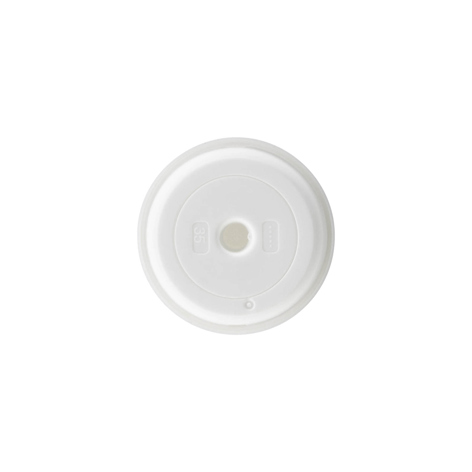Flacon airless tête de pompe 'Mezzo', plastique PP, blanc
