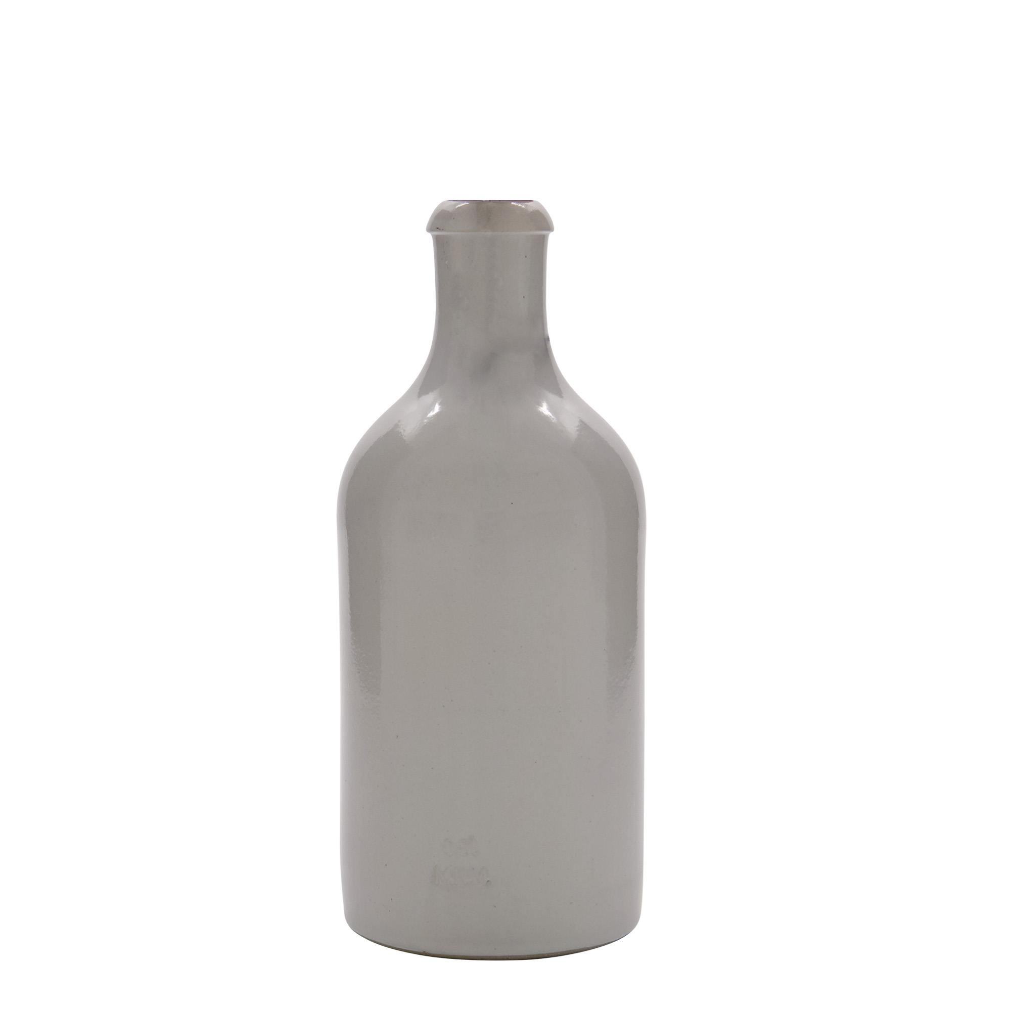 Keramische kruik, 500 ml, steengoed, wit, monding: beugelsluiting Keramische kruik, 500 ml, steengoed, wit, monding: beugelsluiting
