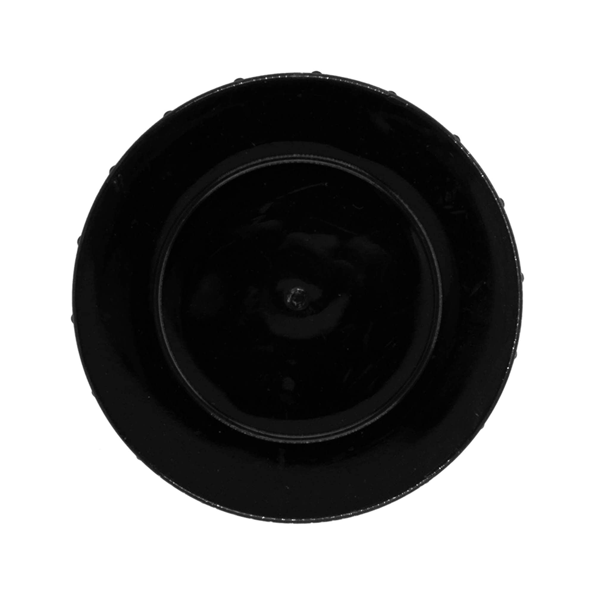 Bougage à vis, plastique PP, noir, pour bouchage: DIN 68