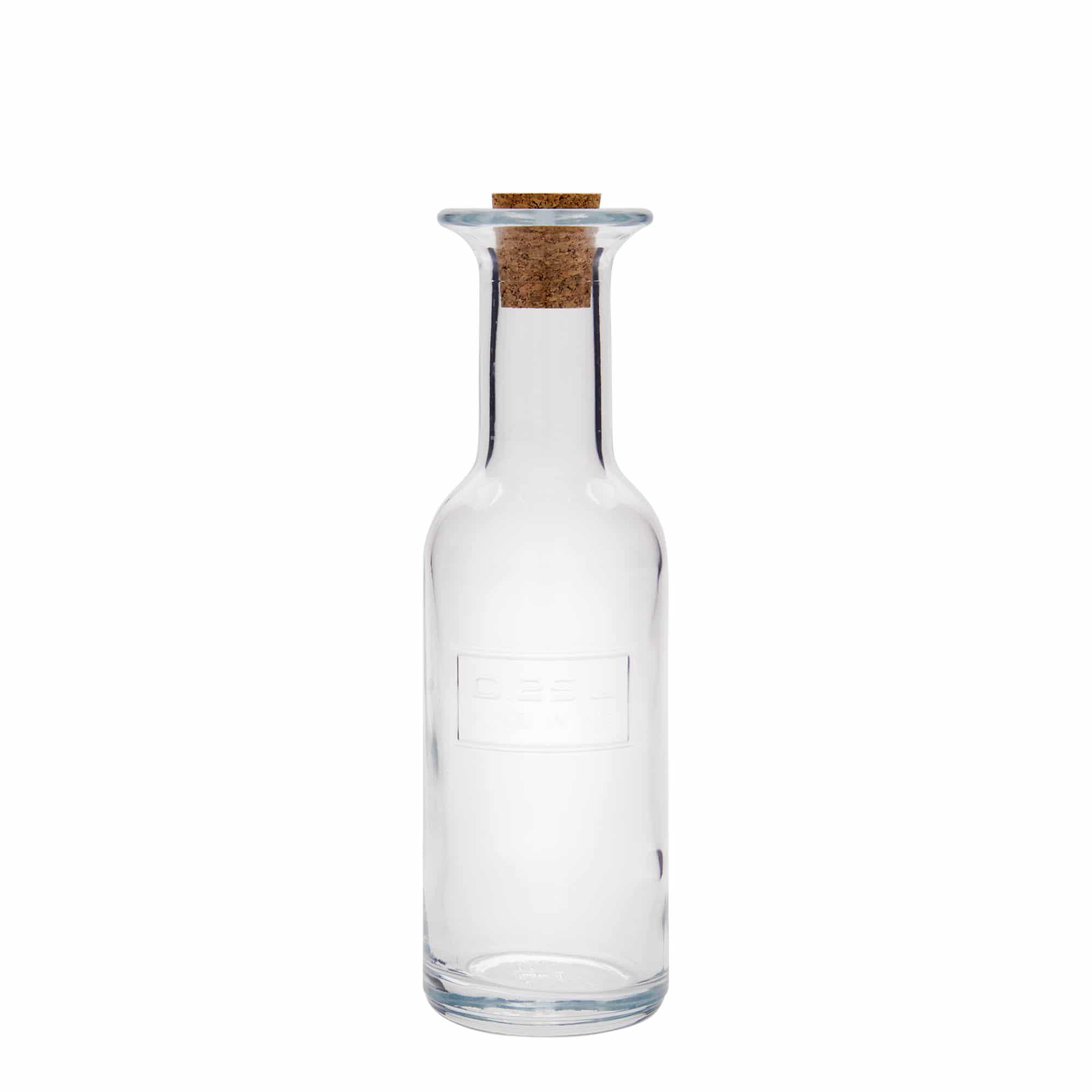 Glazen fles 'Optima Fine Wine', 250 ml, monding: kurk