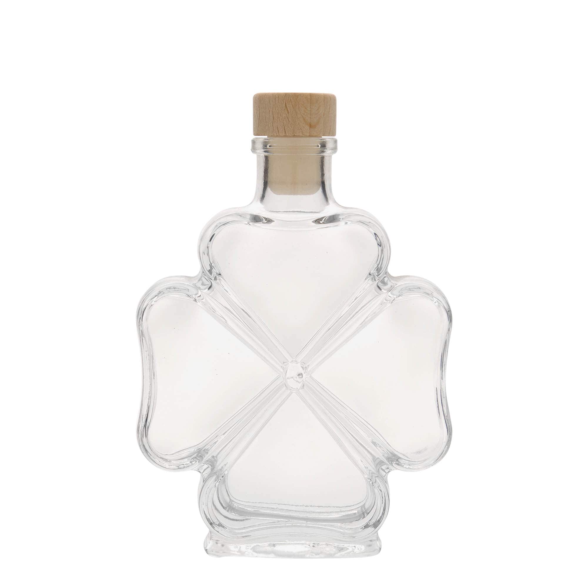 Bouteille en verre 200 ml 'Trèfle', bouchage: bouchon