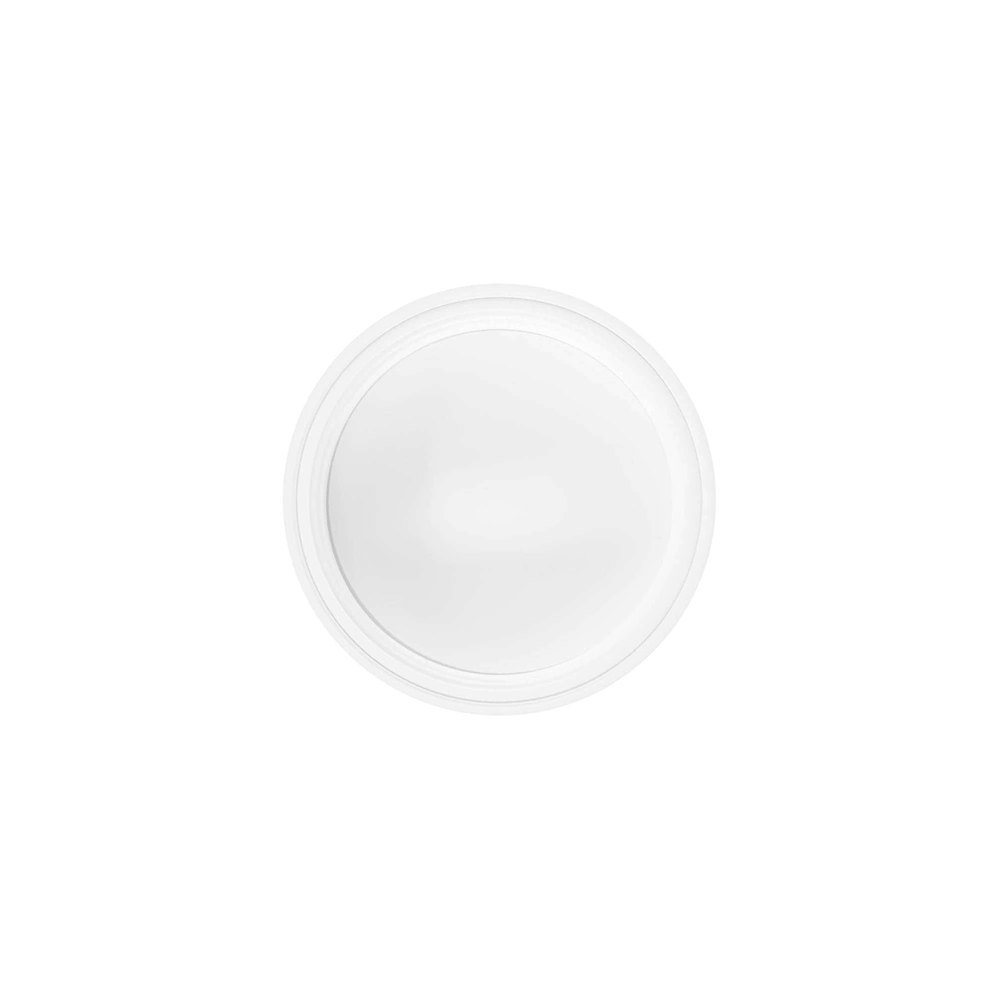 Bougage à vis 50 ml, plastique SAN, blanc