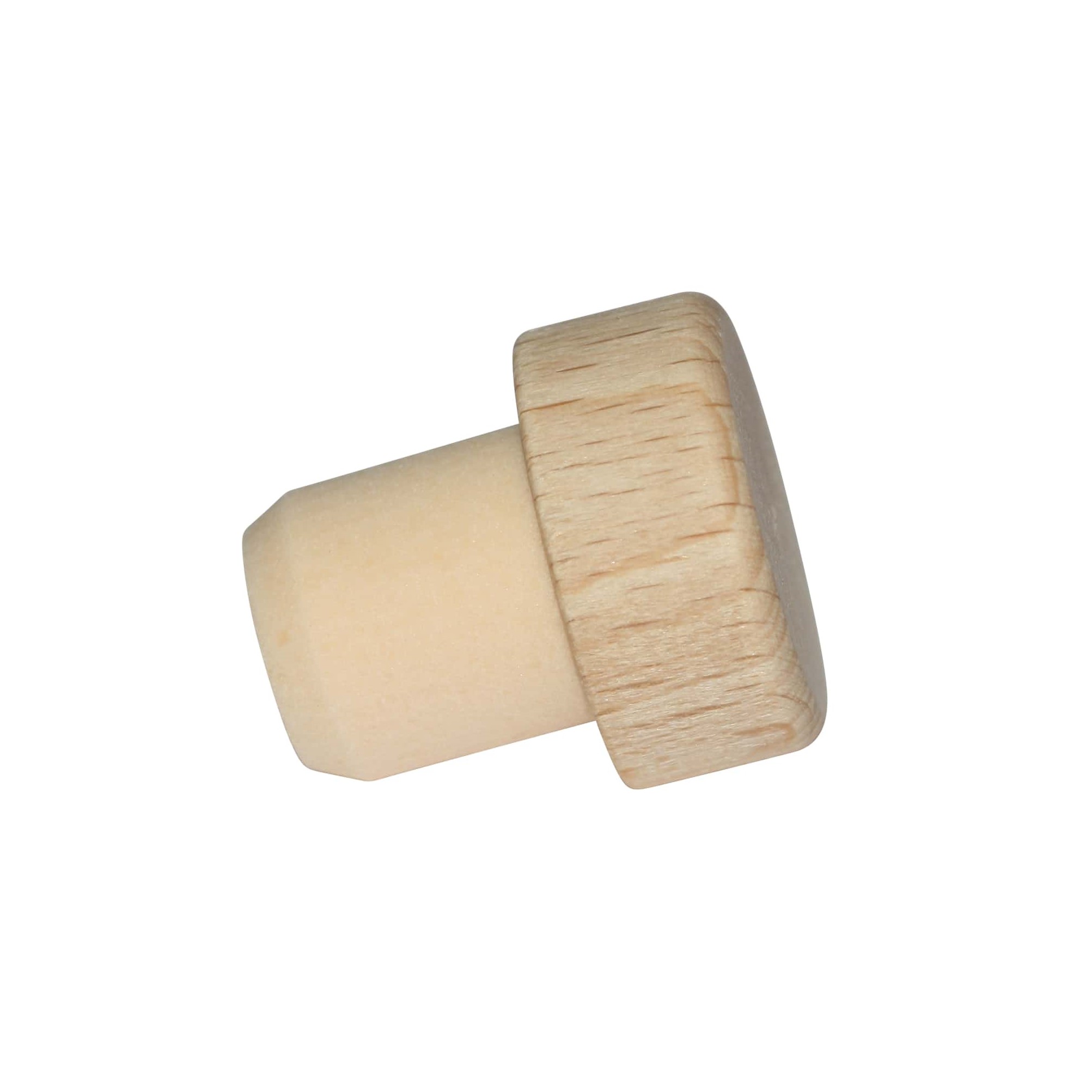 Dopkurk, 14 mm, hout, voor monding: kurk