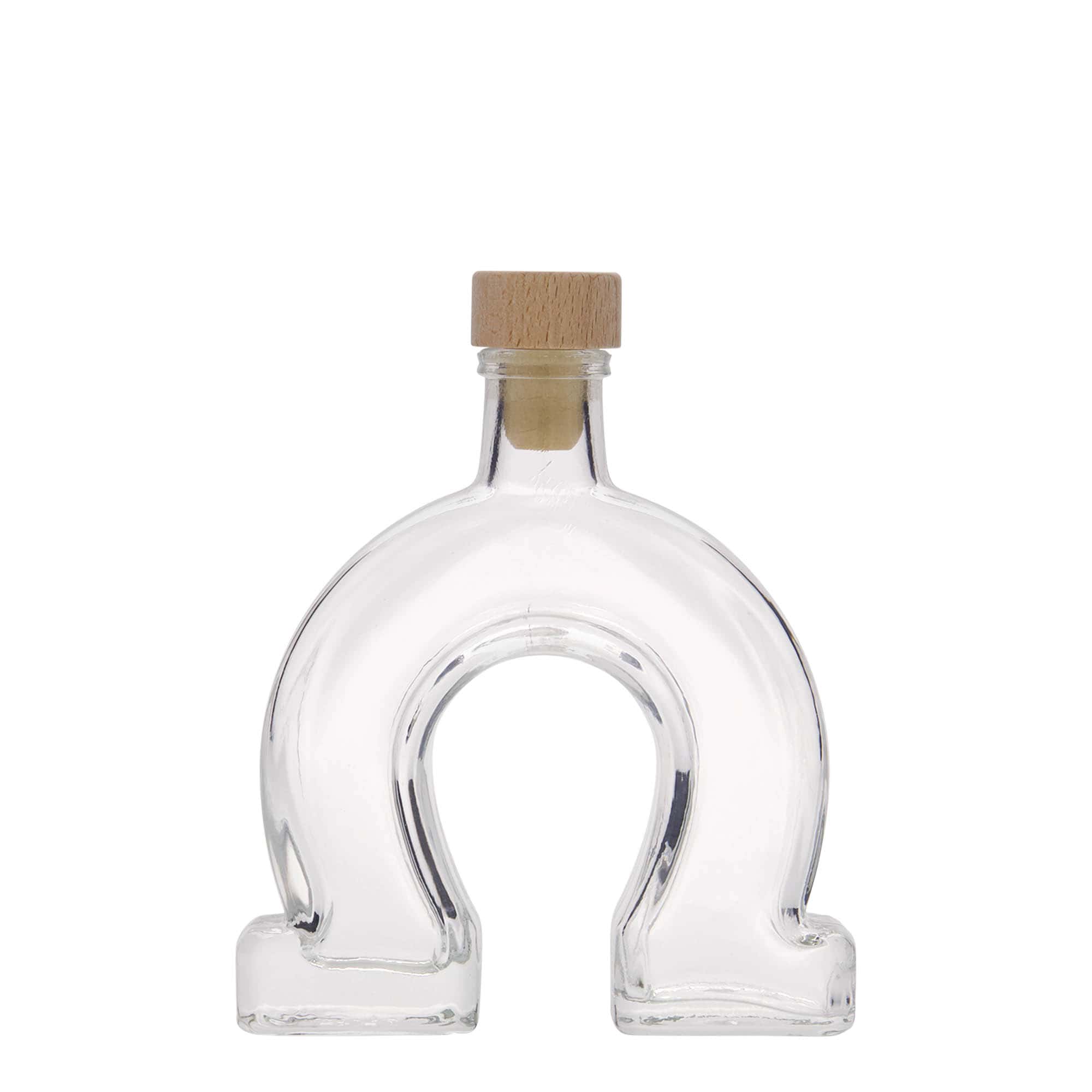 Bouteille en verre 100 ml « Fer à cheval », bouchage: bouchon