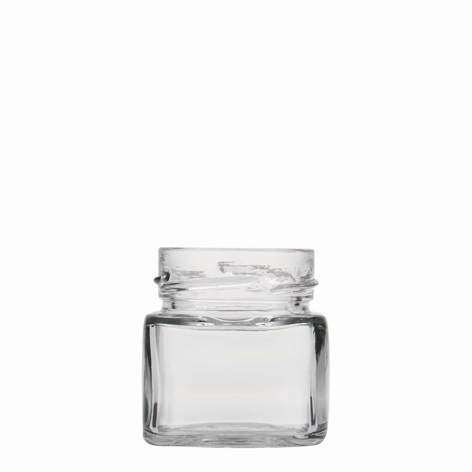 Bocal carré 106 ml « Ikarus », bouchage: Deep-Twist-Off (DTO 58)