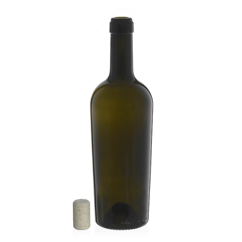 Wijnfles 'Imperiale', 750 ml, antiekgroen, monding: kurk Wijnfles 'Imperiale', 750 ml, antiekgroen, monding: kurk