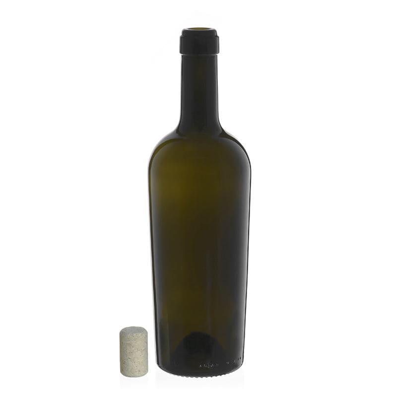 Bouteille de vin 750 ml « Imperiale », vert antique, bouchage: bouchon