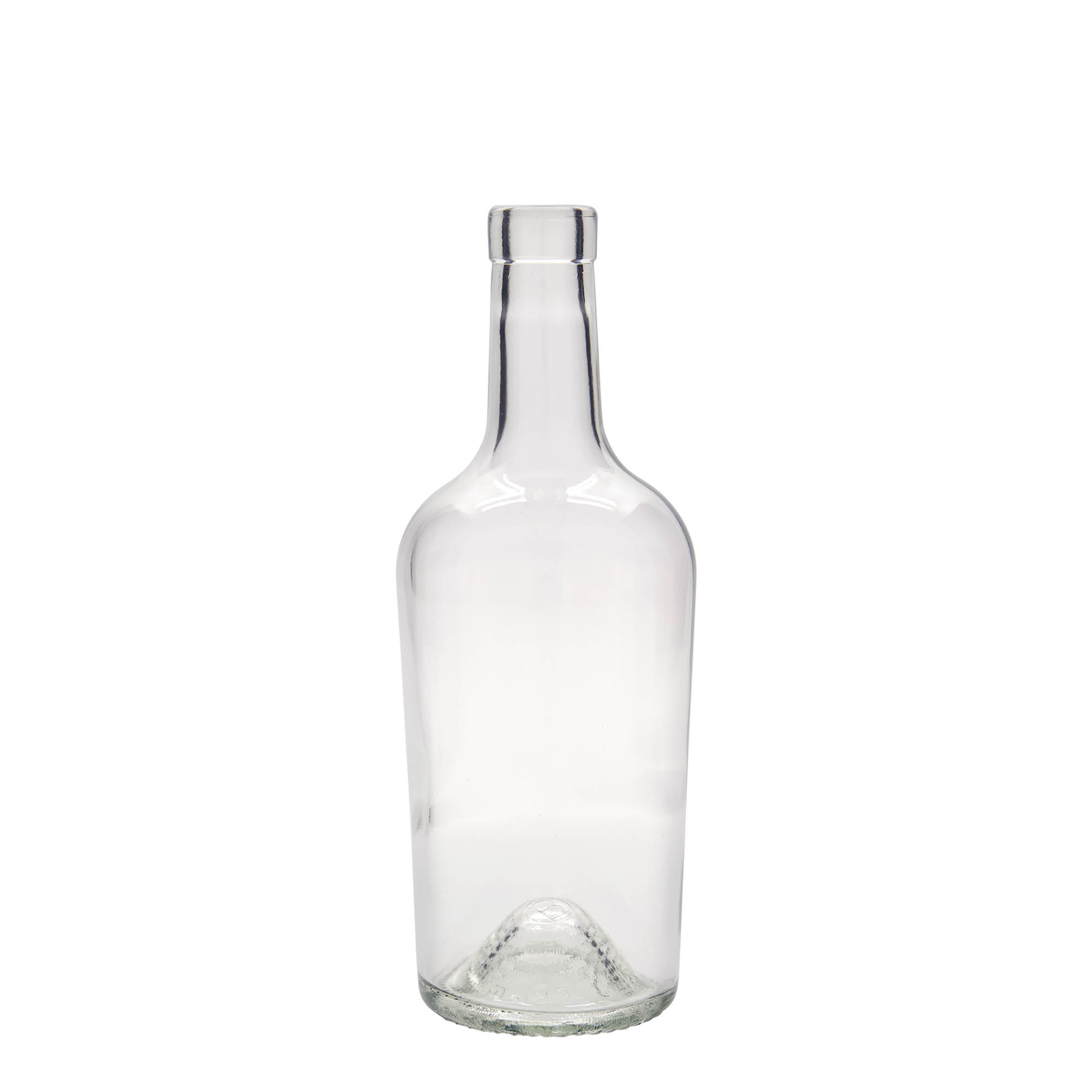 Glazen fles 'Margarethe', 500 ml, monding: kurk