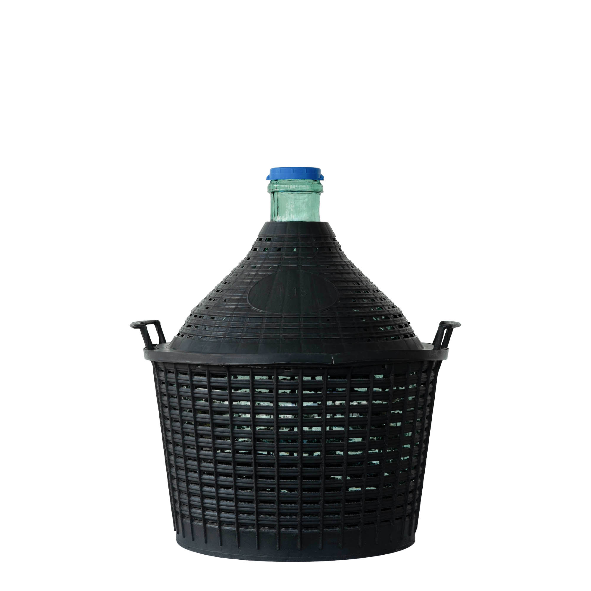 Ballonfles smalle hals, 15 l, glas, monding: stulpdeksel Ballonfles smalle hals, 15 l, glas, monding: stulpdeksel