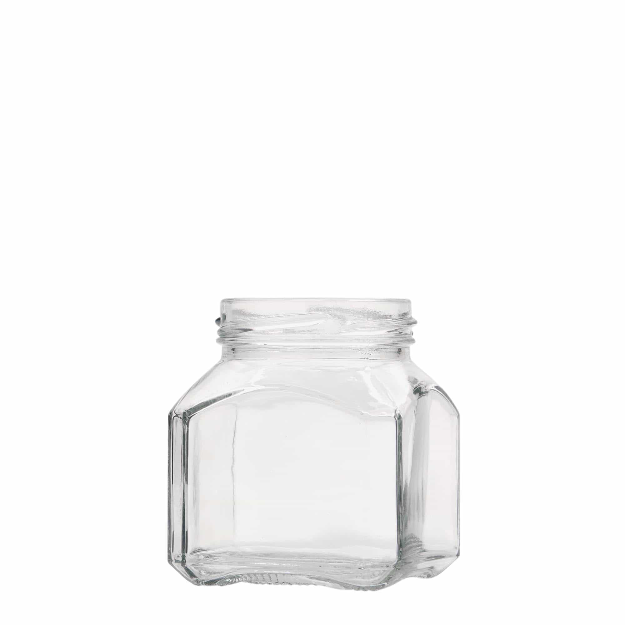 Vierkante pot 'Milaan', 212 ml, monding: twist-off (TO 58) Vierkante pot 'Milaan', 212 ml, monding: twist-off (TO 58)