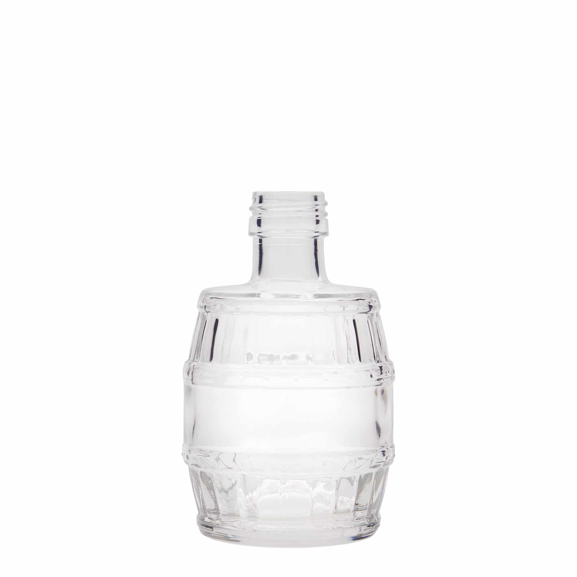 Glazen fles 'Vat', 200 ml, monding: PP 28 Glazen fles 'Vat', 200 ml, monding: PP 28