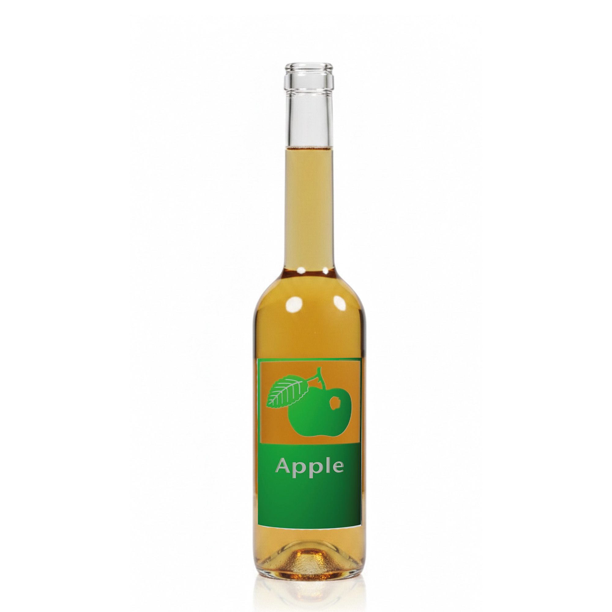 Bouteille en verre 500 ml 'Opera', motif : Apple, bouchage: bouchon Bouteille en verre 500 ml 'Opera', motif : Apple, bouchage: bouchon