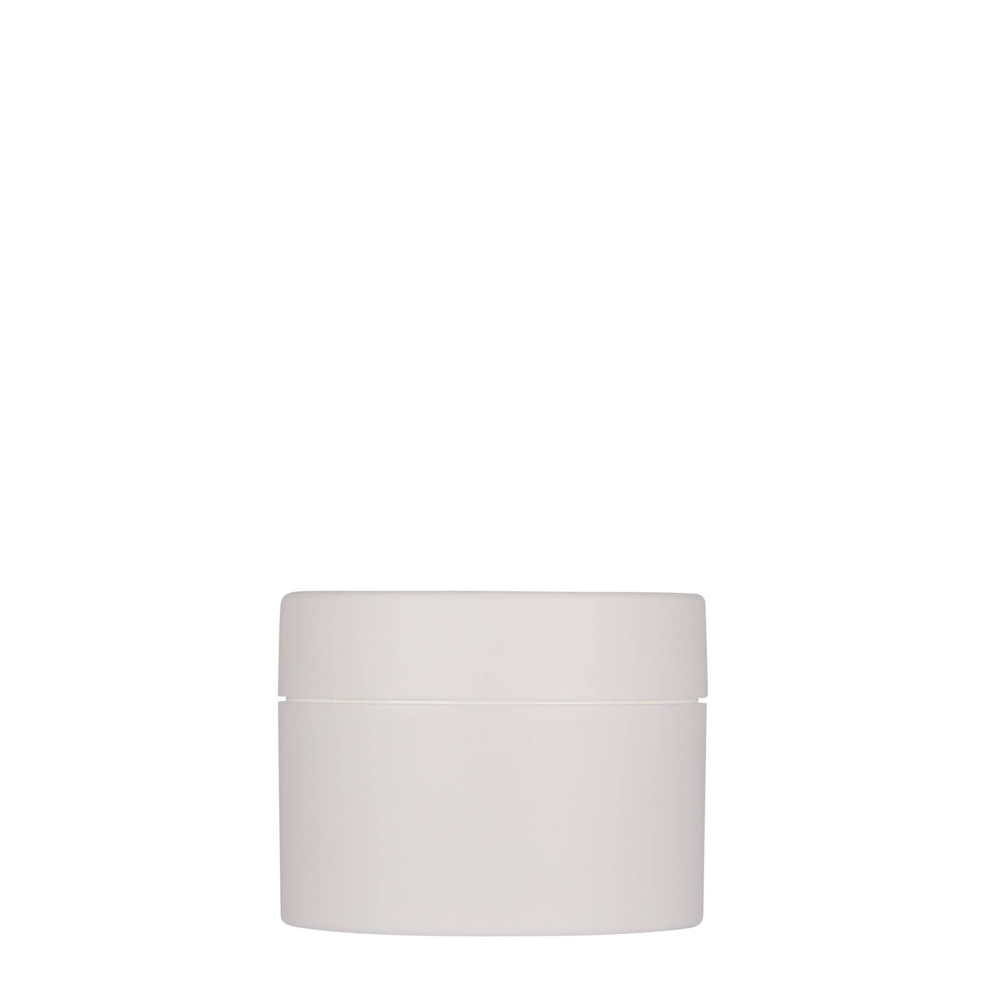 Boîte en plastique 100 ml 'Antonella', PP, blanche, bouchage: Bougage à vis
