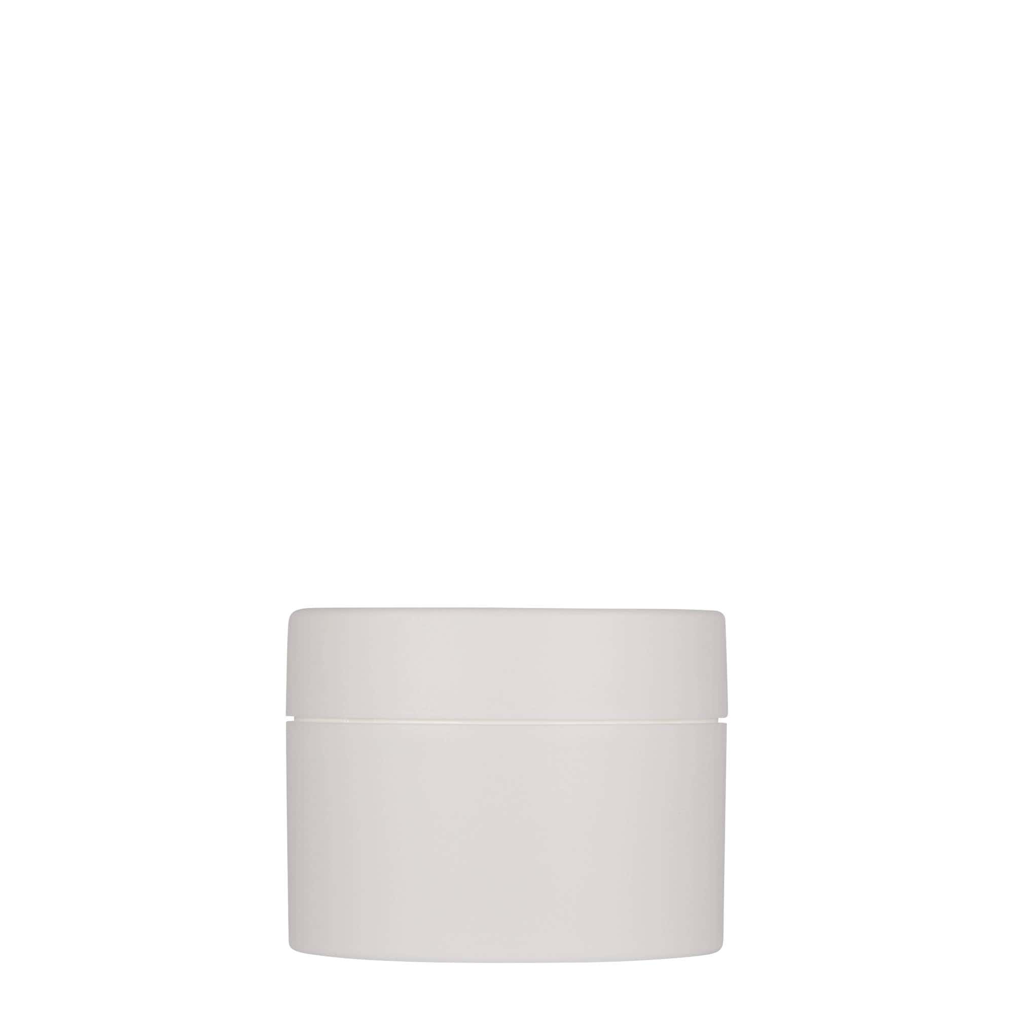 Boîte en plastique 100 ml 'Antonella', PP, blanche, bouchage: Bougage à vis