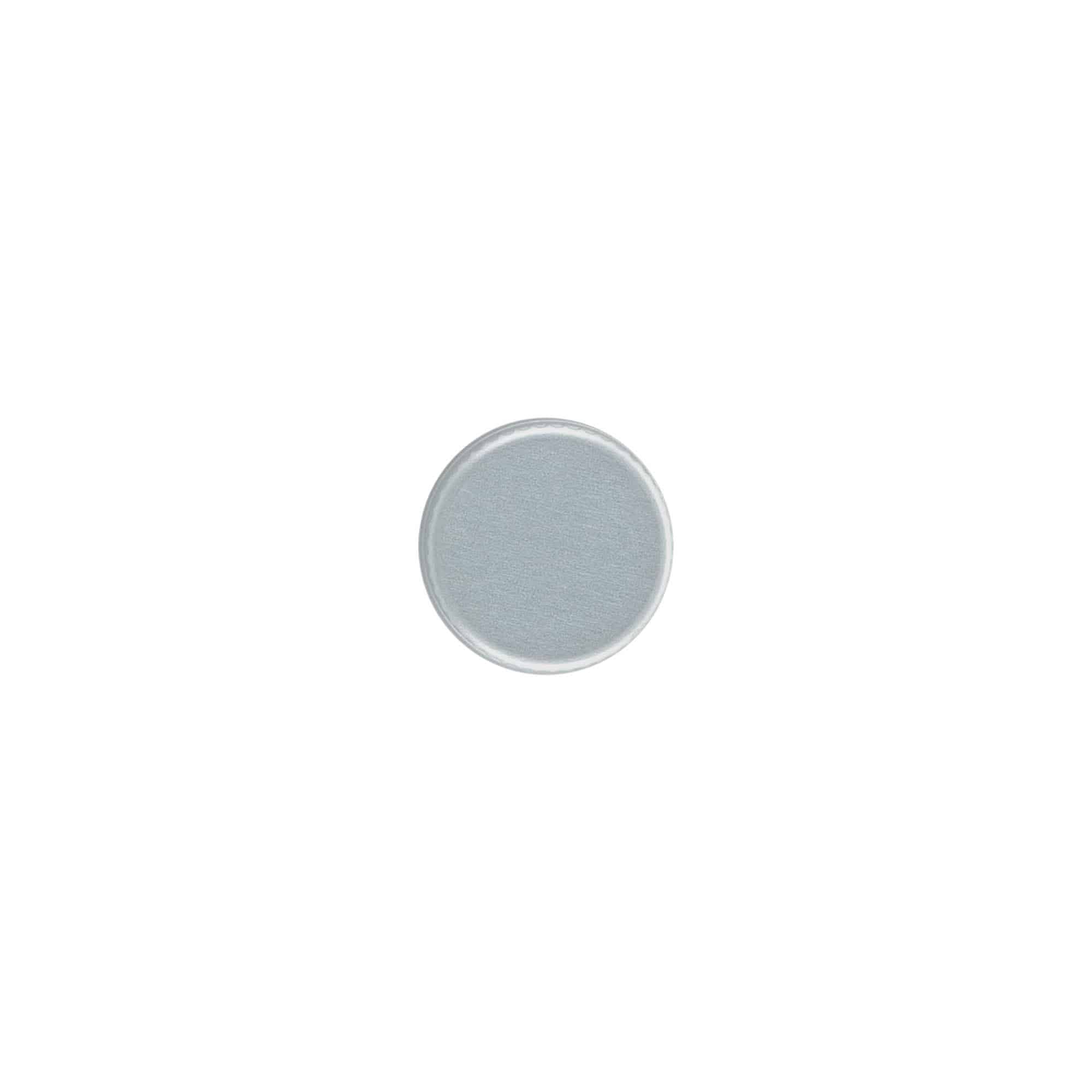 Schroefsluiting, metaal, zilver, voor monding: PP 18 Schroefsluiting, metaal, zilver, voor monding: PP 18