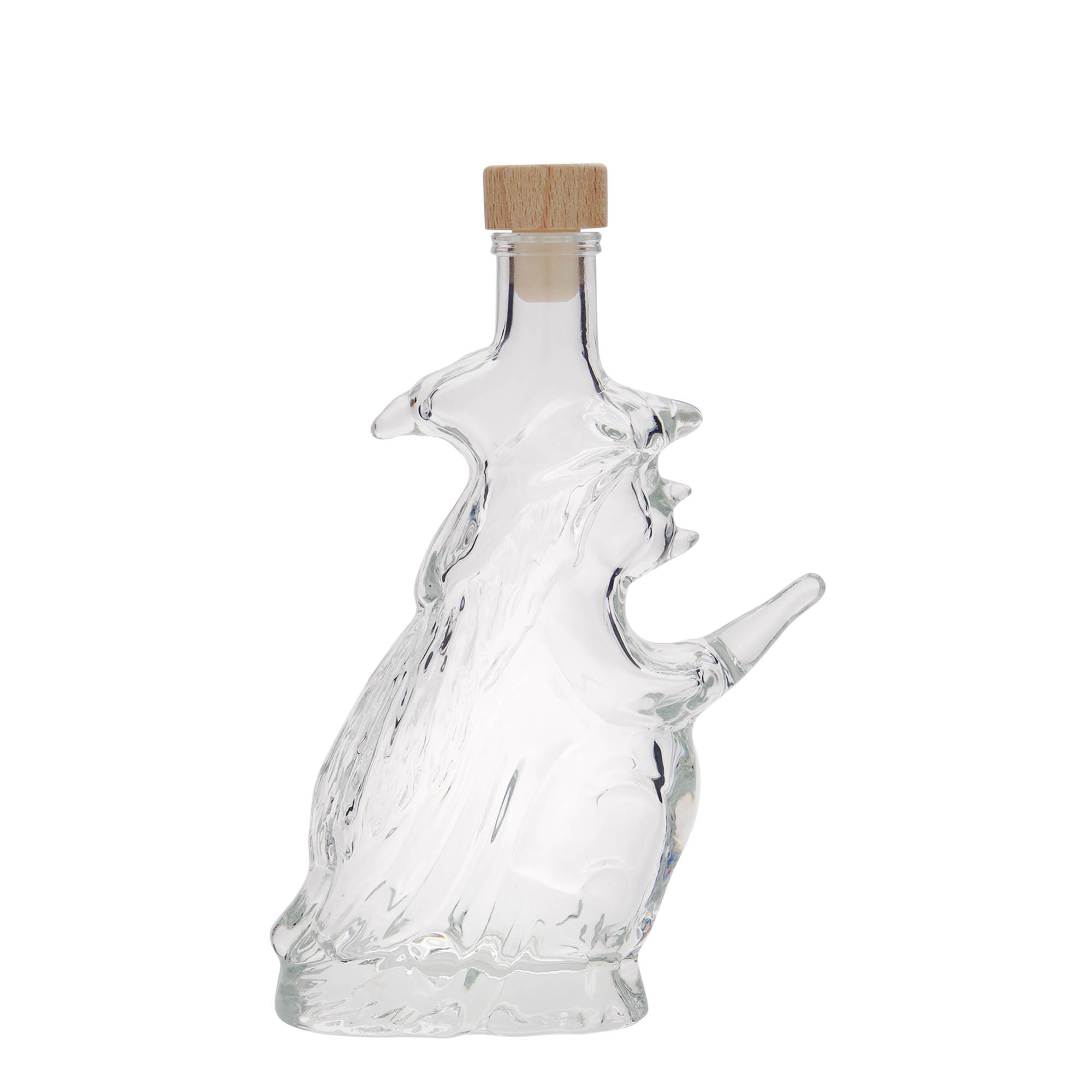 Glazen fles 'Heks', 200 ml, monding: kurk Glazen fles 'Heks', 200 ml, monding: kurk