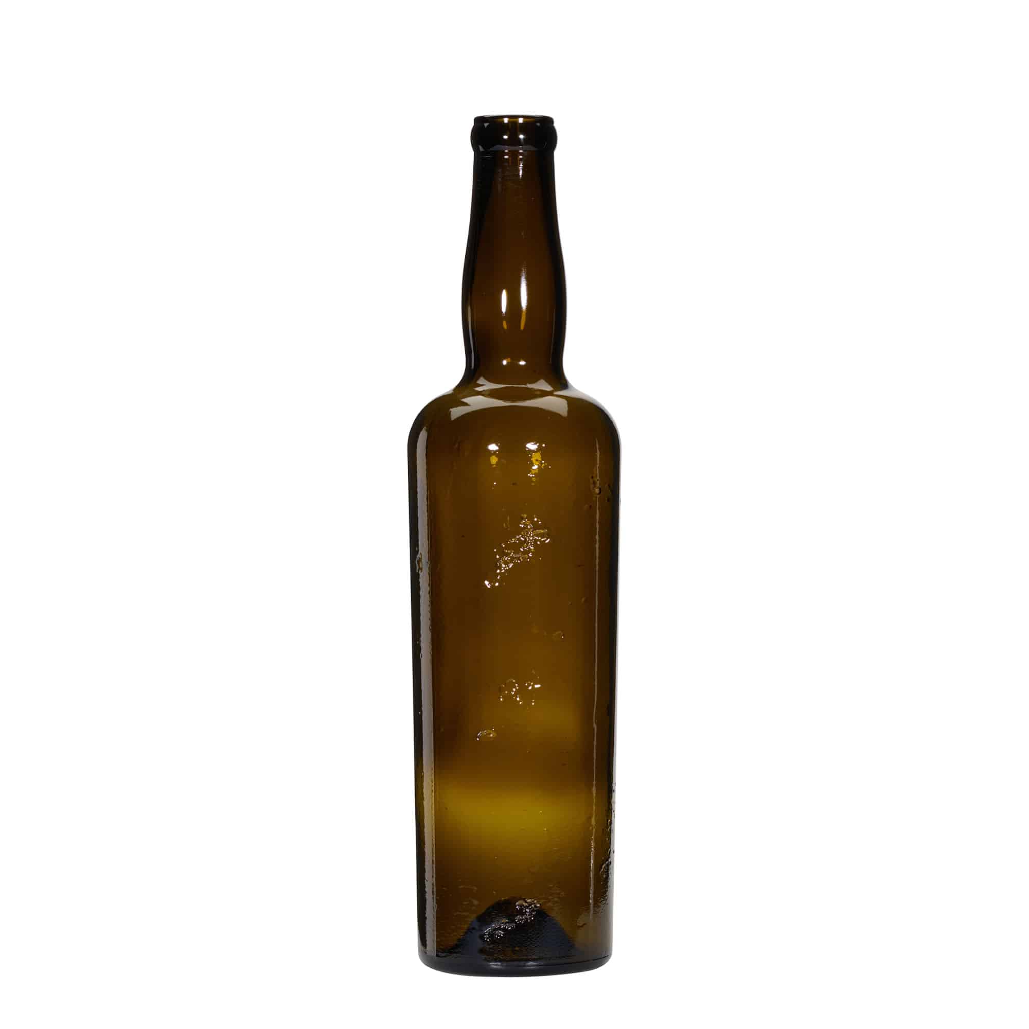 Wildly Crafted Glazen fles 'Siroco', 750 ml, bruin, monding: kurk