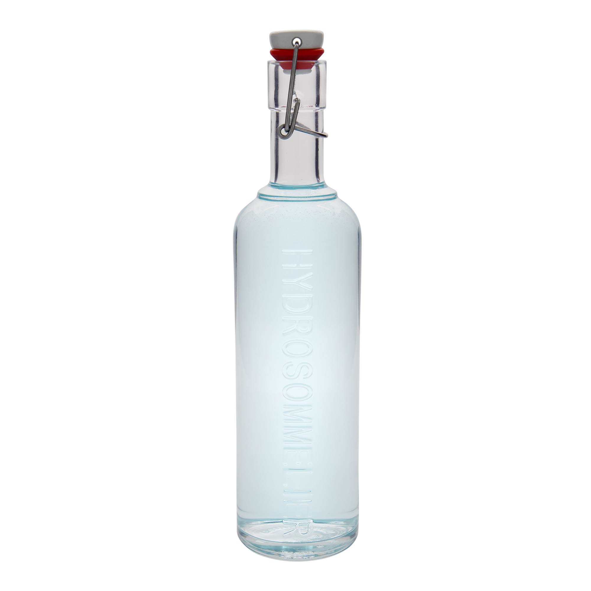 Bouteille en verre 1 000 ml 'Optima Hydrosommelier', bouchage: bouchon mécanique Bouteille en verre 1 000 ml 'Optima Hydrosommelier', bouchage: bouchon mécanique