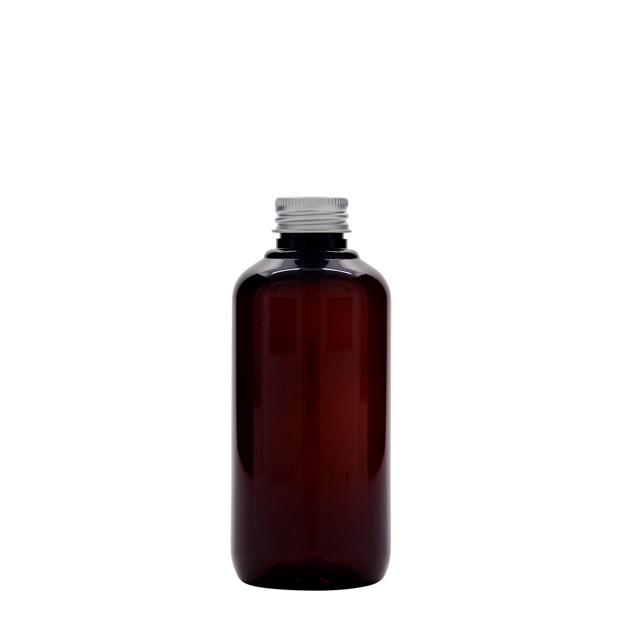 Bouteille en plastique recyclé 200 ml 'Victor’s Best', PCR, brun, bouchage: 24/410 Bouteille en plastique recyclé 200 ml 'Victor’s Best', PCR, brun, bouchage: 24/410