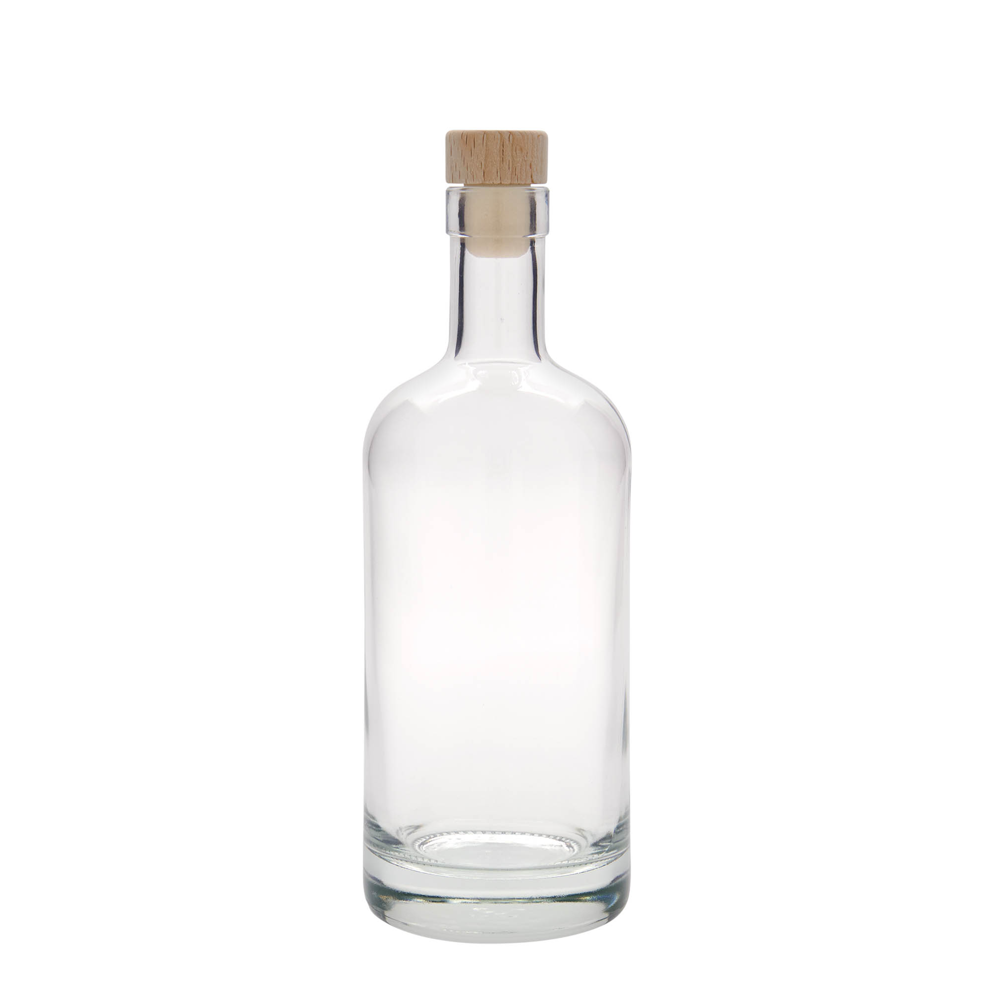 Glazen fles 'Linea Uno', 500 ml, monding: kurk Glazen fles 'Linea Uno', 500 ml, monding: kurk