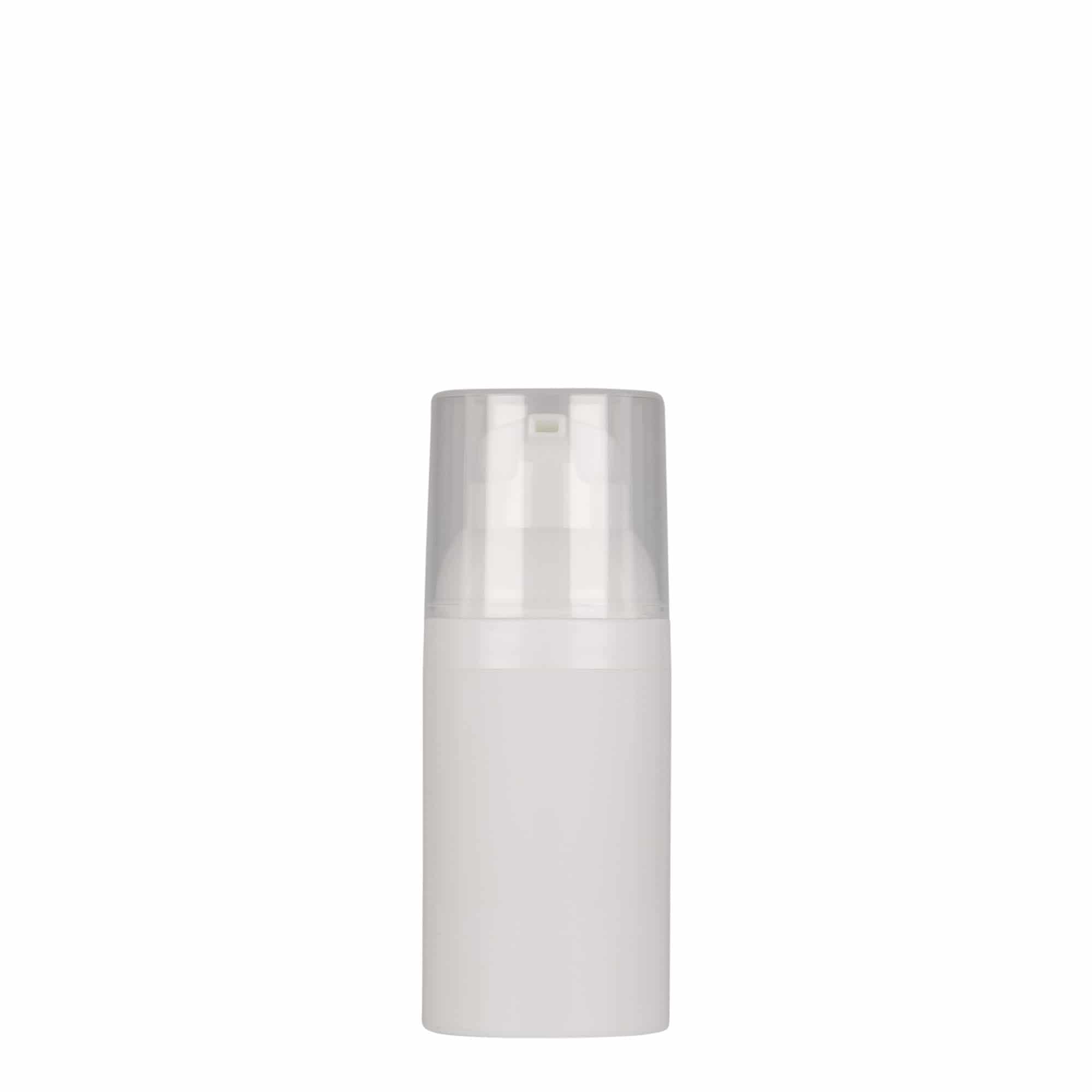 Flacon airless 30 ml « Mezzo », plastique PP, blanc
