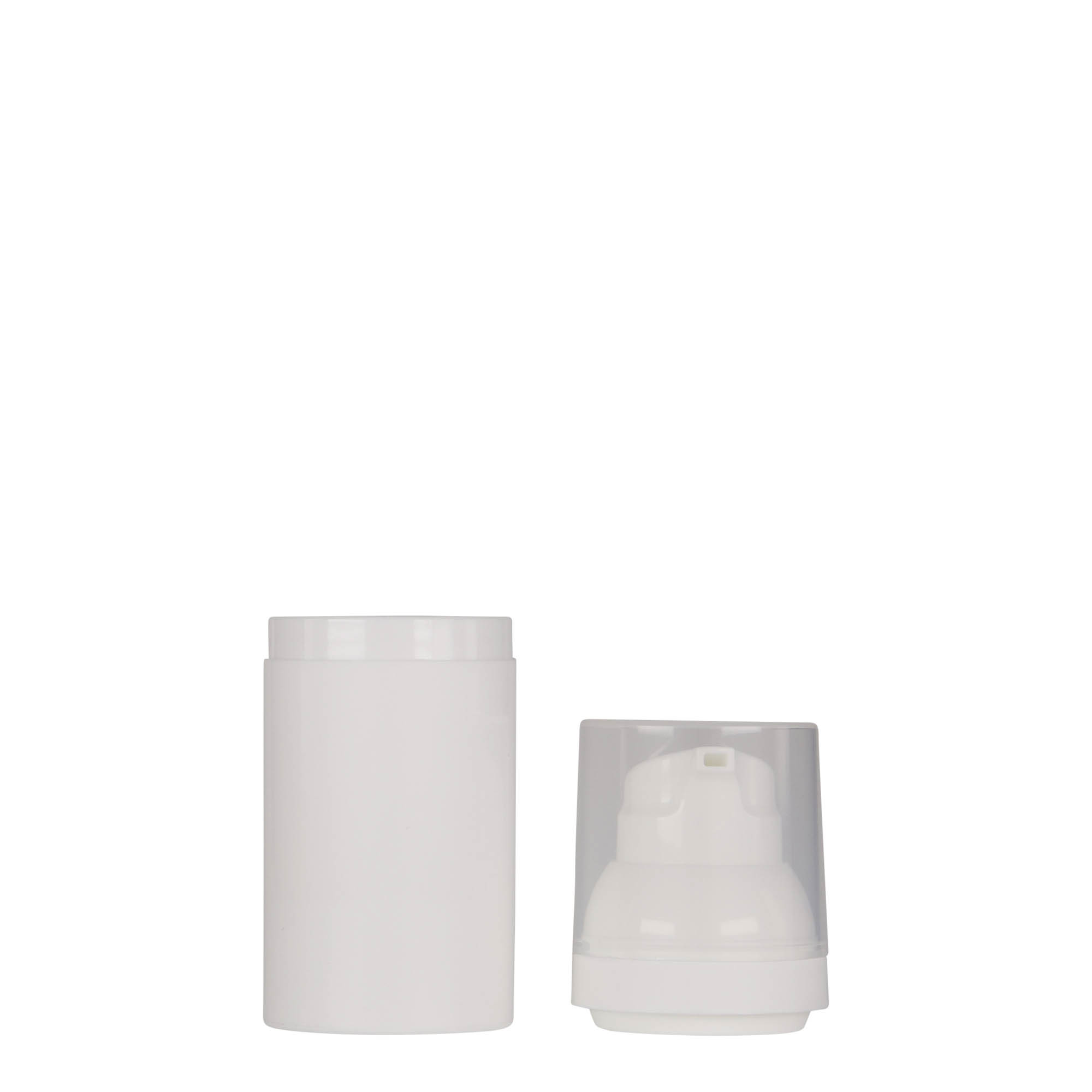 Flacon airless 30 ml 'Mezzo', plastique PP, blanc Flacon airless 30 ml 'Mezzo', plastique PP, blanc