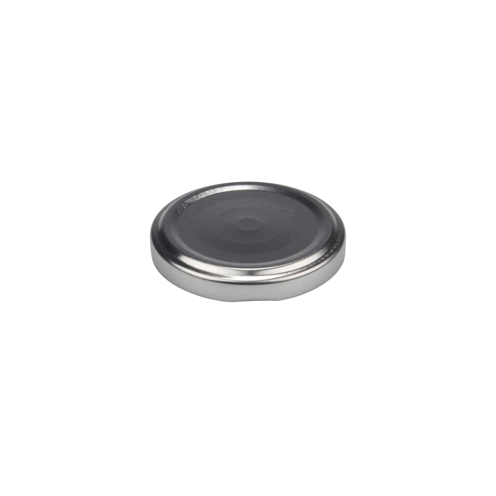 Twist-offdeksel, blik, zilver, voor monding: TO 58 Twist-offdeksel, blik, zilver, voor monding: TO 58