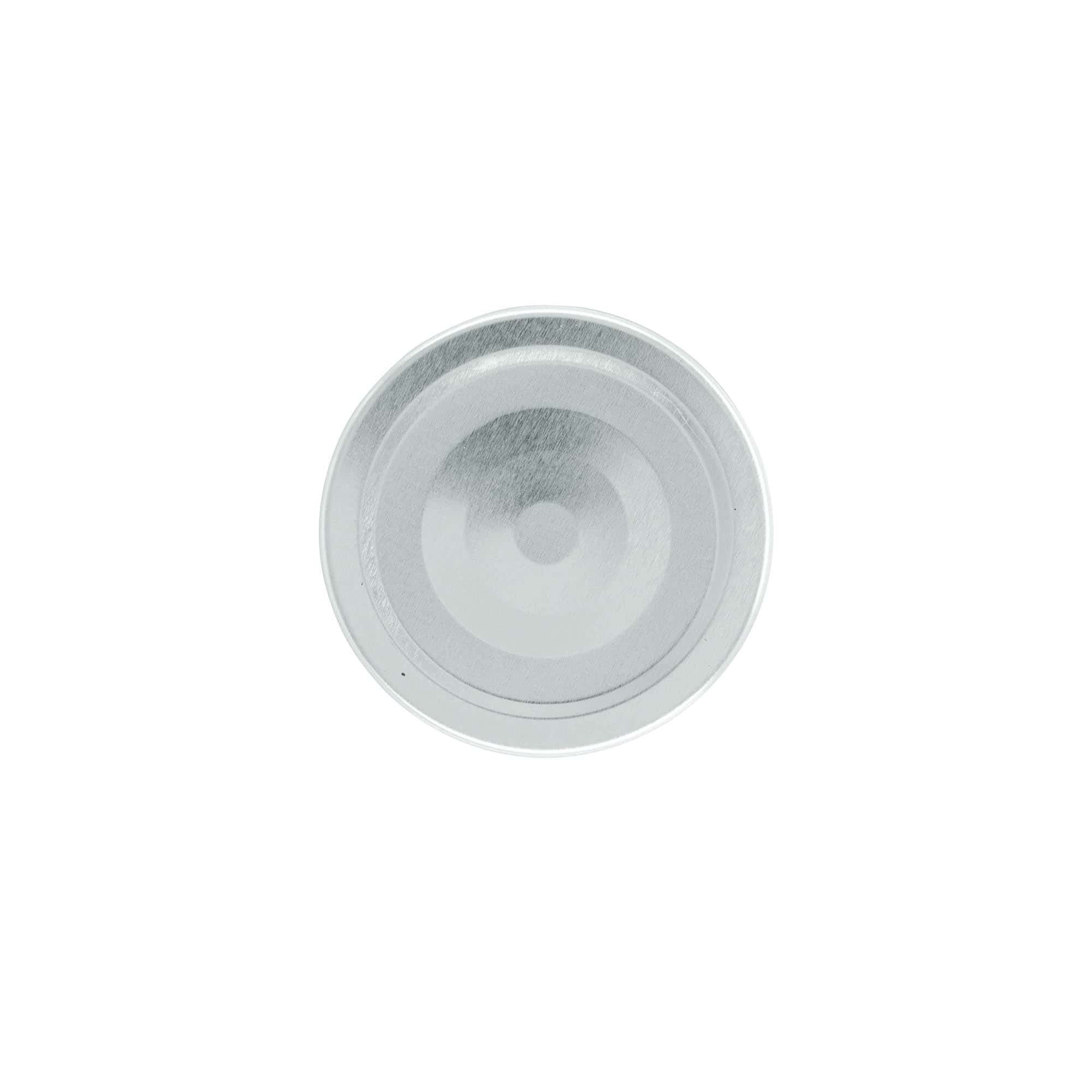 Bouchon Deep-Twist-Off, fer blanc, argenté, pour bouchage: Deep-TO 63 Bouchon Deep-Twist-Off, fer blanc, argenté, pour bouchage: Deep-TO 63