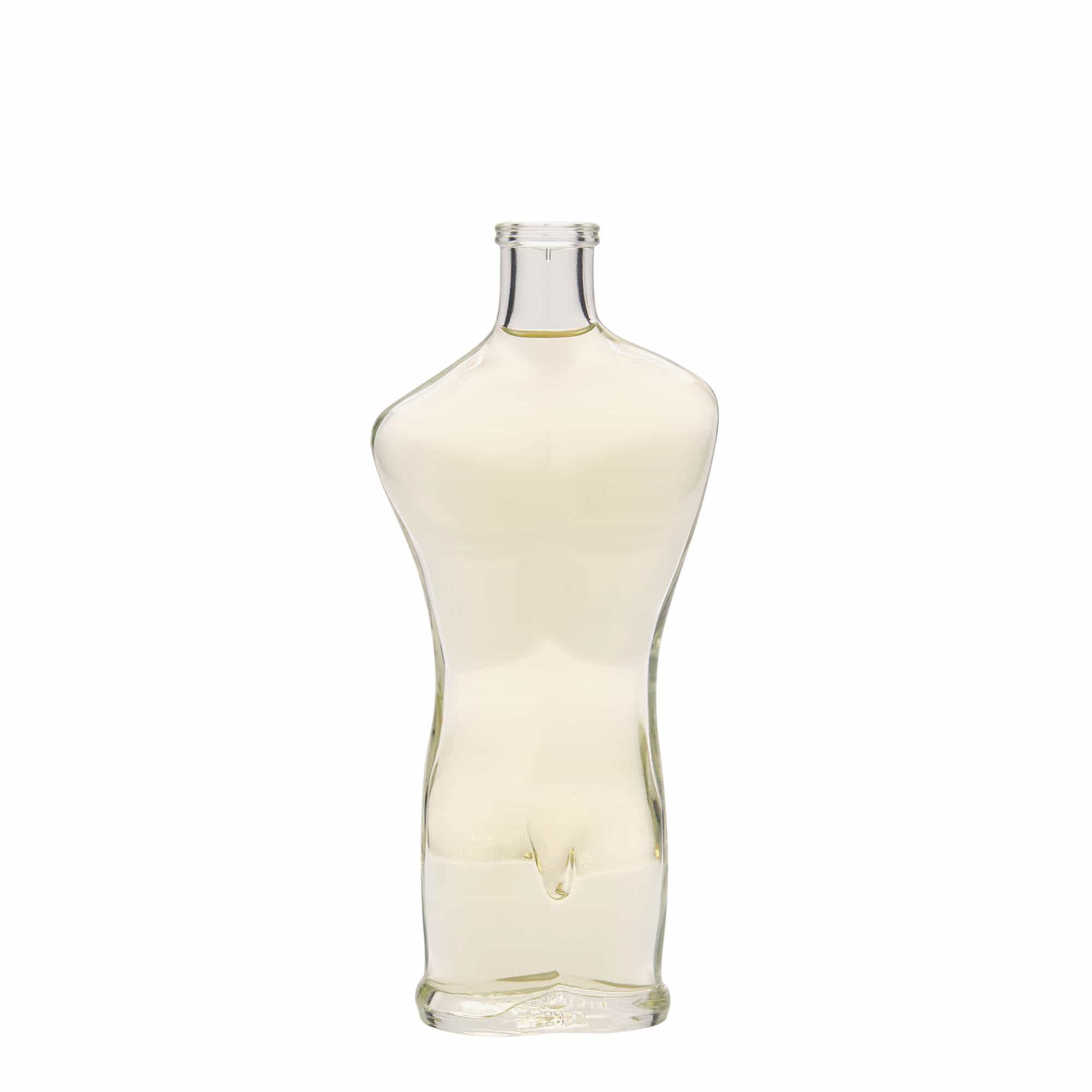 Glazen fles 'Adam', 200 ml, monding: kurk Glazen fles 'Adam', 200 ml, monding: kurk