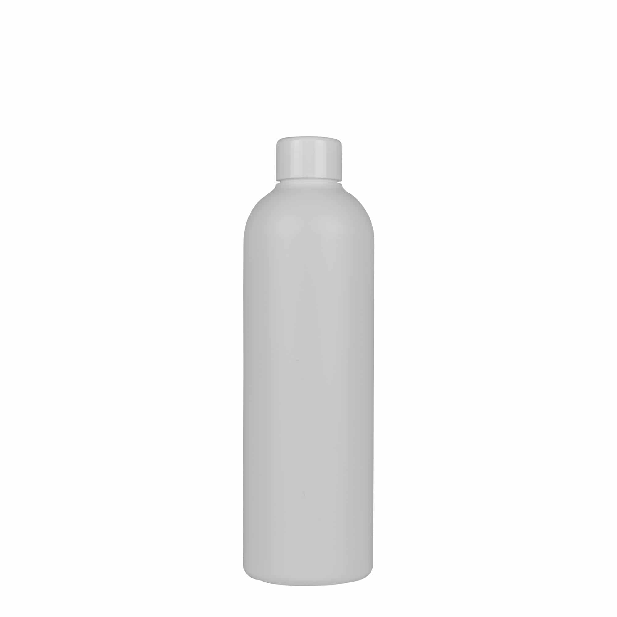 Plastic fles 'Tuffy', 300 ml, HDPE, wit, monding: 24/410