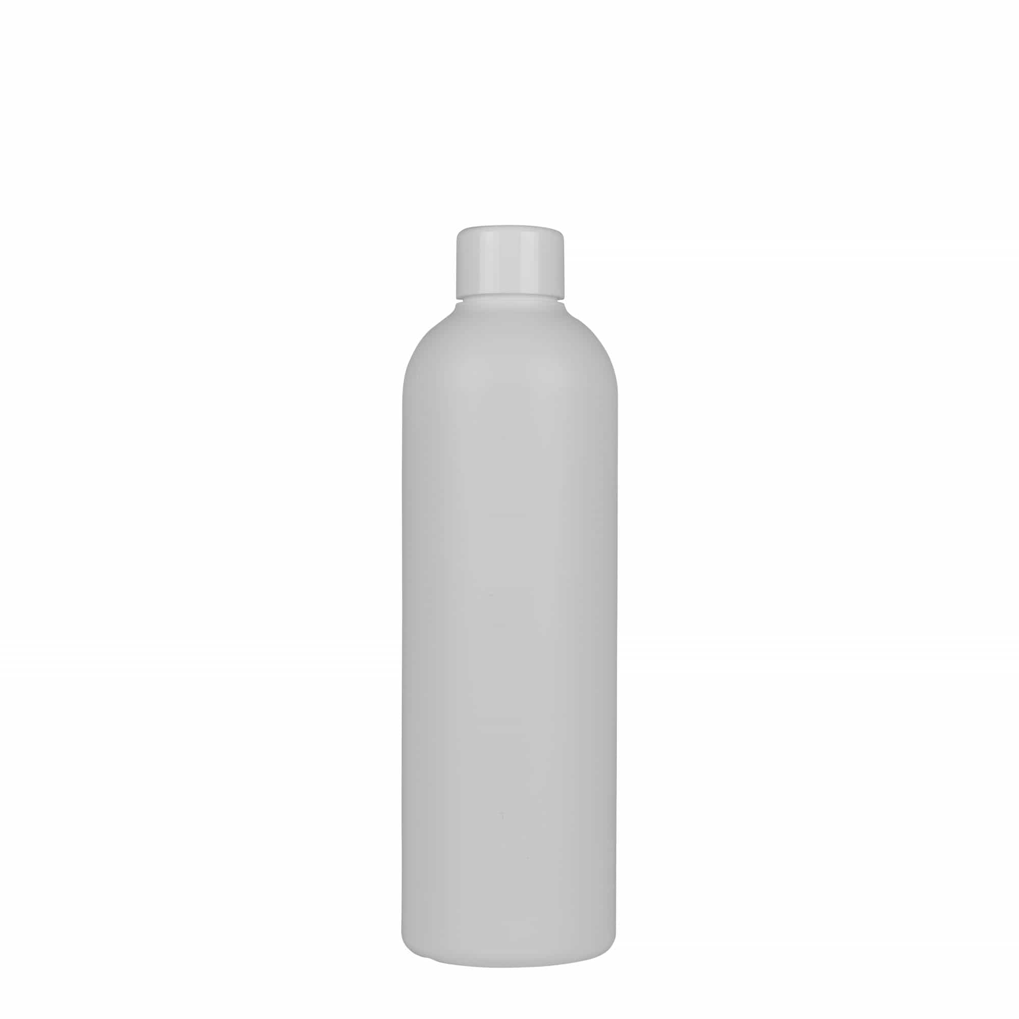 Plastic fles 'Tuffy', 300 ml, HDPE, wit, monding:  24/410