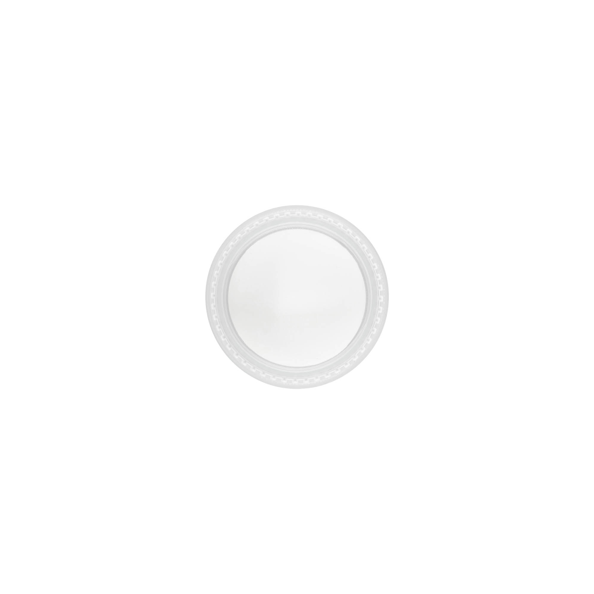 Bougage à vis « Clear/Platin Edition », plastique PP, blanc, pour bouchage: 45/2P