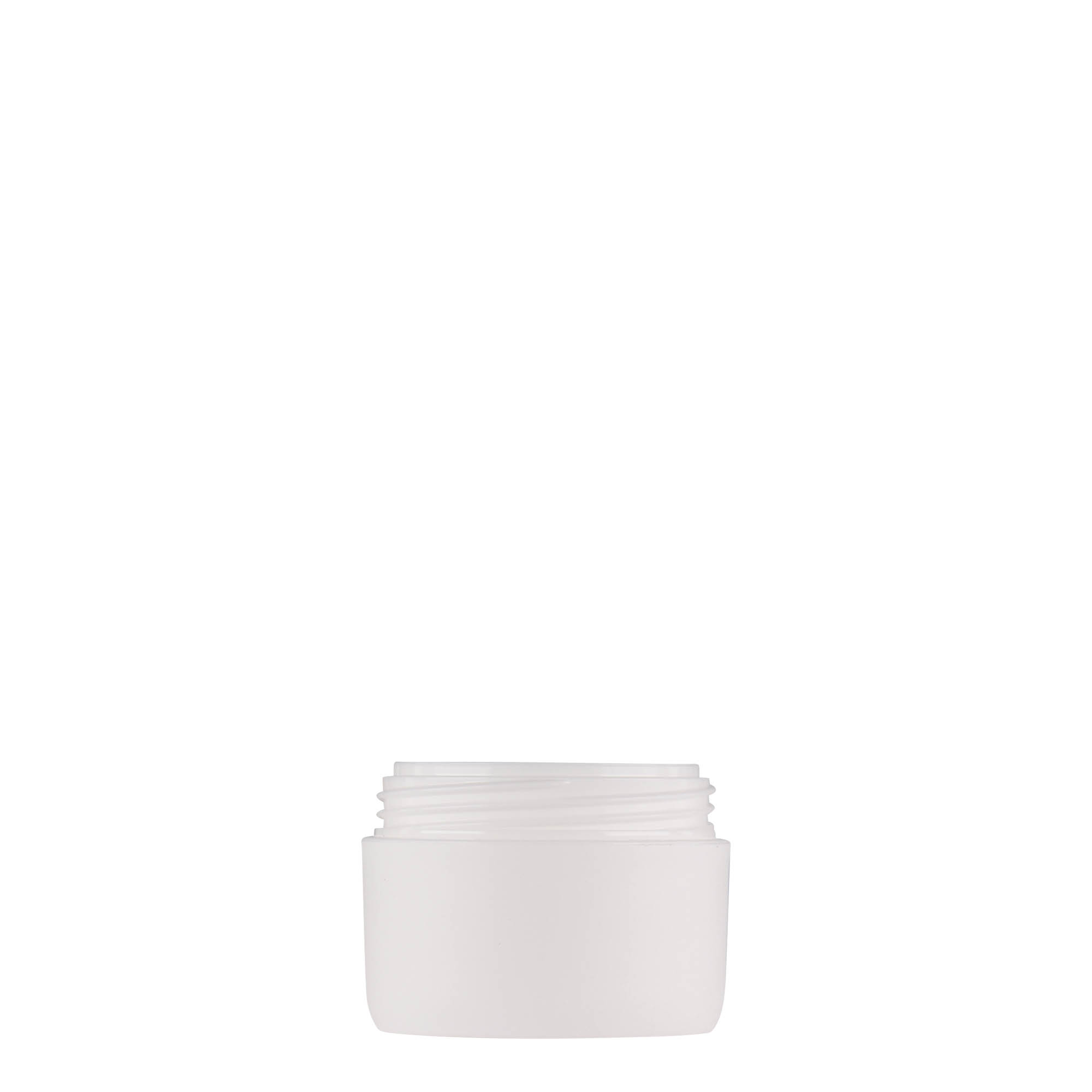 Plastic pot 'Antonella', 10 ml, PP, wit, monding: schroefsluiting Plastic pot 'Antonella', 10 ml, PP, wit, monding: schroefsluiting