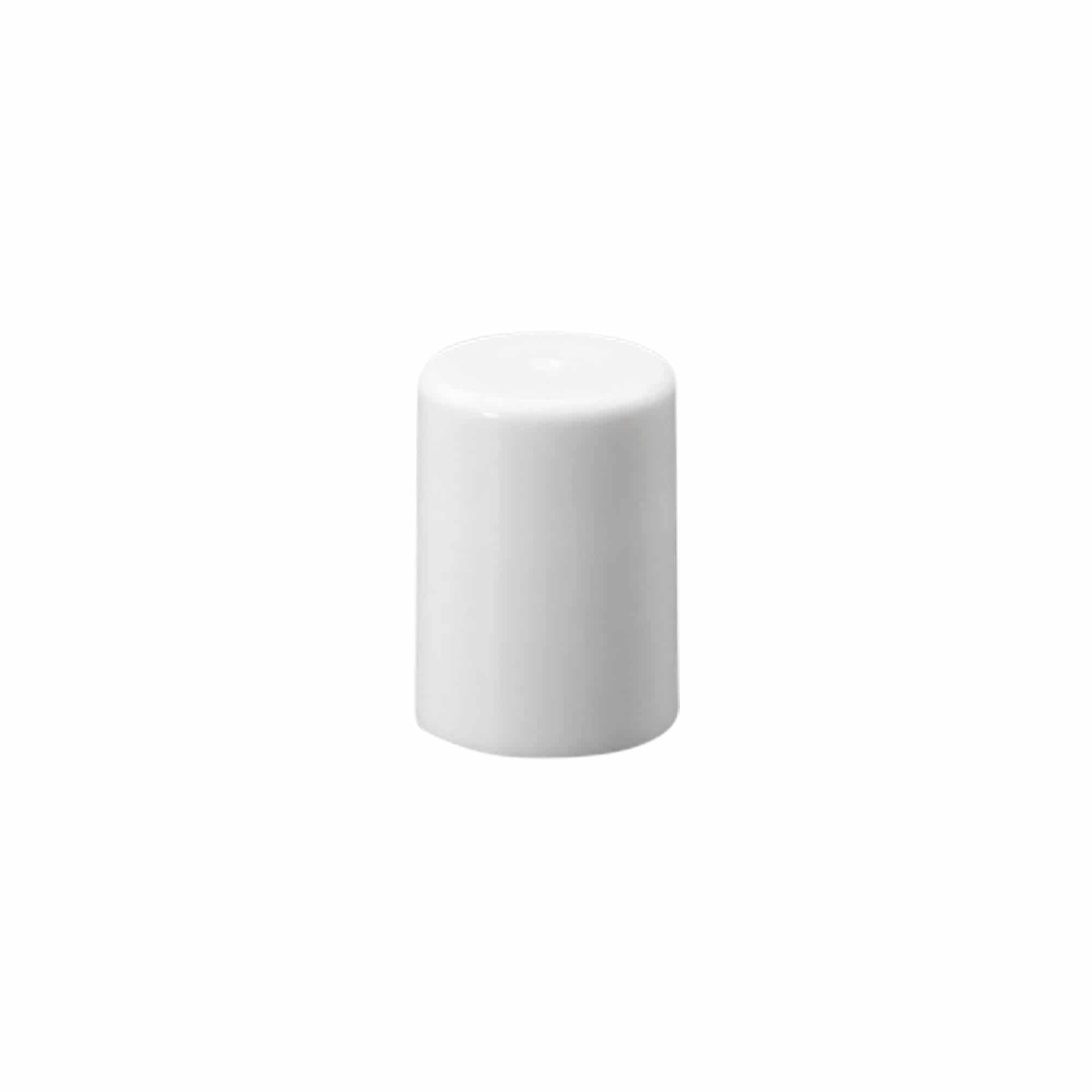 Capuchon pour flacon Roll-on 10 ml, plastique PP, blanc, pour bouchage: Bougage à vis