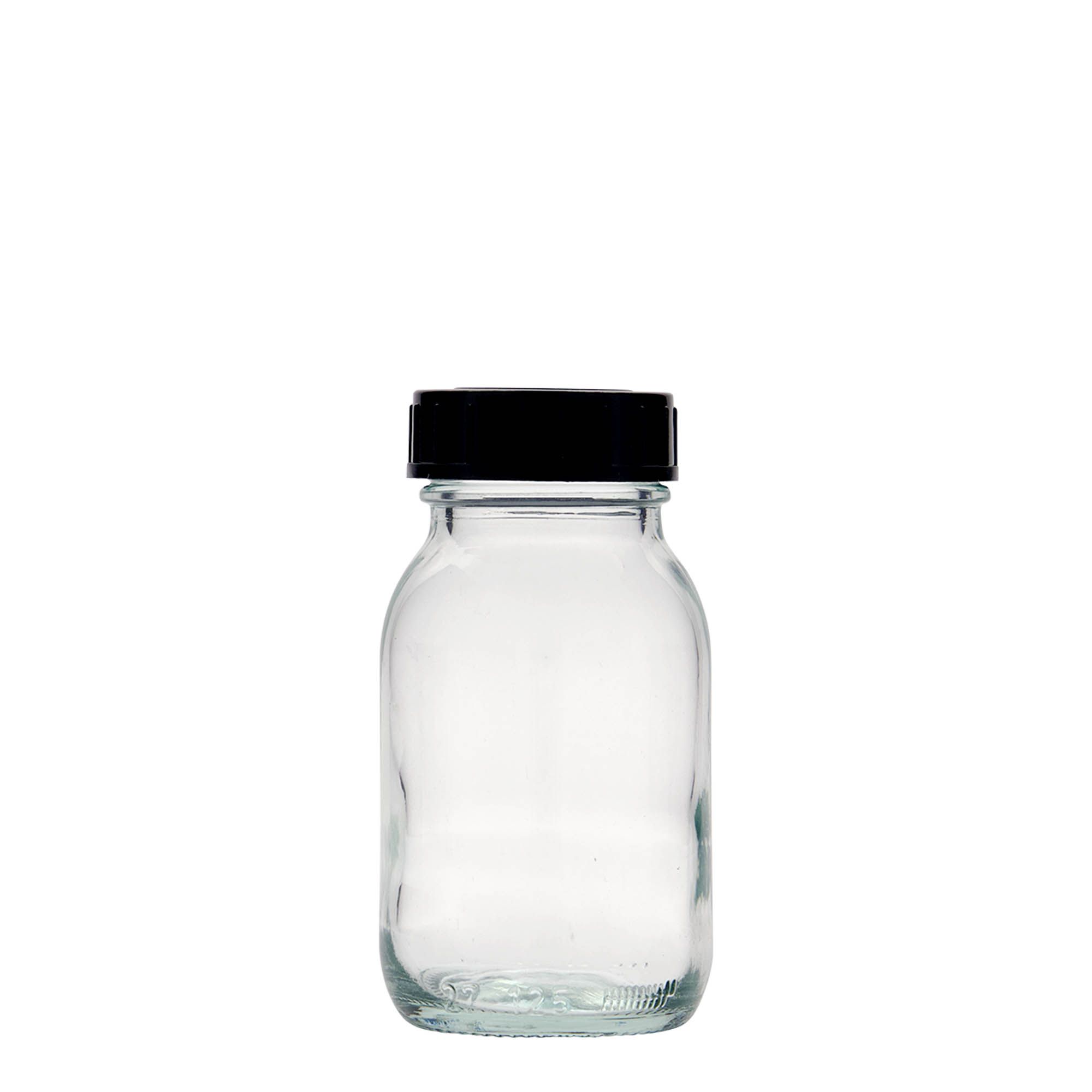 Pot met brede hals, 125 ml, monding: DIN 40