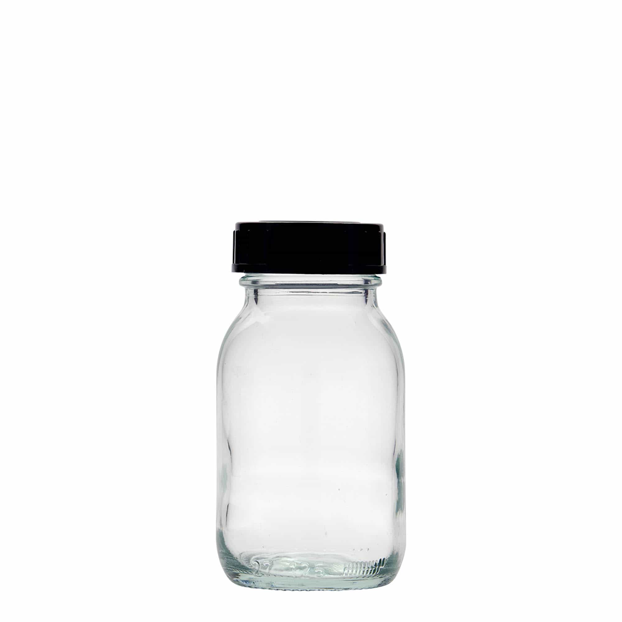 Bocal à col large 125 ml, bouchage: DIN 40
