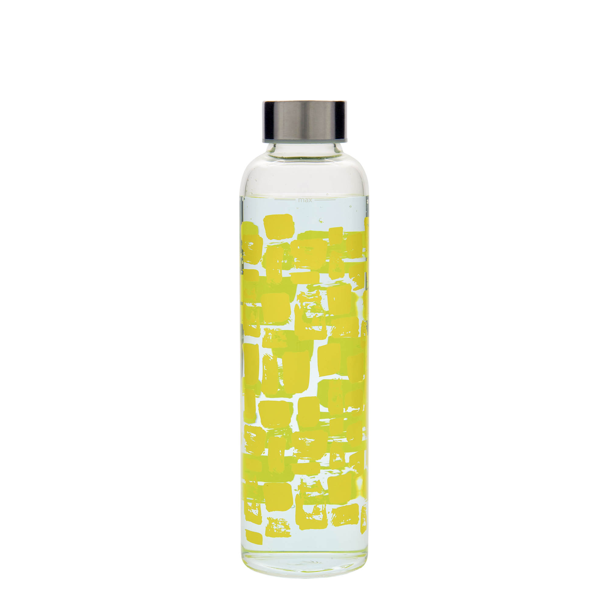 Gourde 500 ml 'Perseus', motif : rectangles jaunes, bouchage: Bougage à vis Gourde 500 ml 'Perseus', motif : rectangles jaunes, bouchage: Bougage à vis