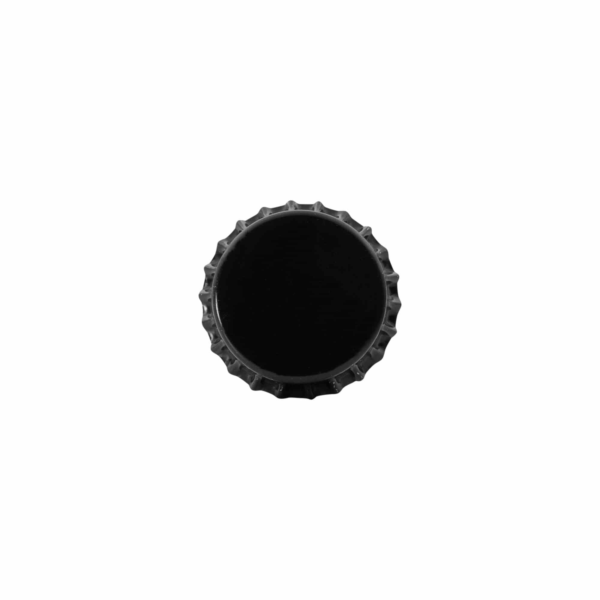 Kroonkurk, 29 mm, metaal, zwart Kroonkurk, 29 mm, metaal, zwart