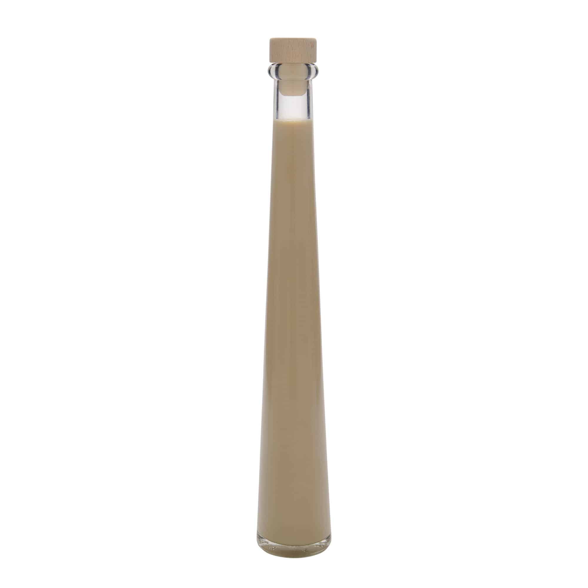 Glazen fles 'Dama Rondo', 200 ml, monding: kurk