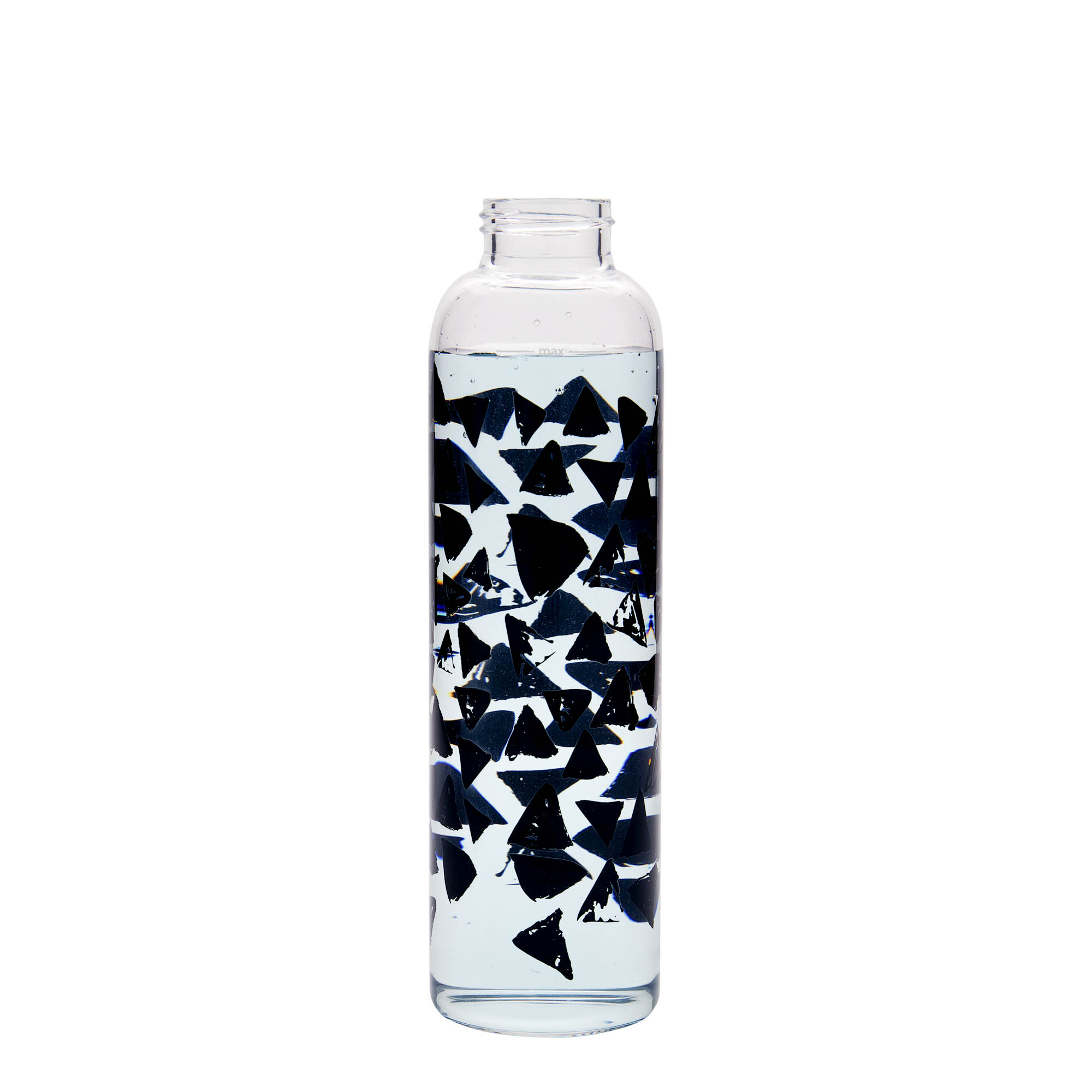 Drinkfles 'Perseus', 500 ml, motief: Zwarte driehoeken, monding: schroefsluiting Drinkfles 'Perseus', 500 ml, motief: Zwarte driehoeken, monding: schroefsluiting