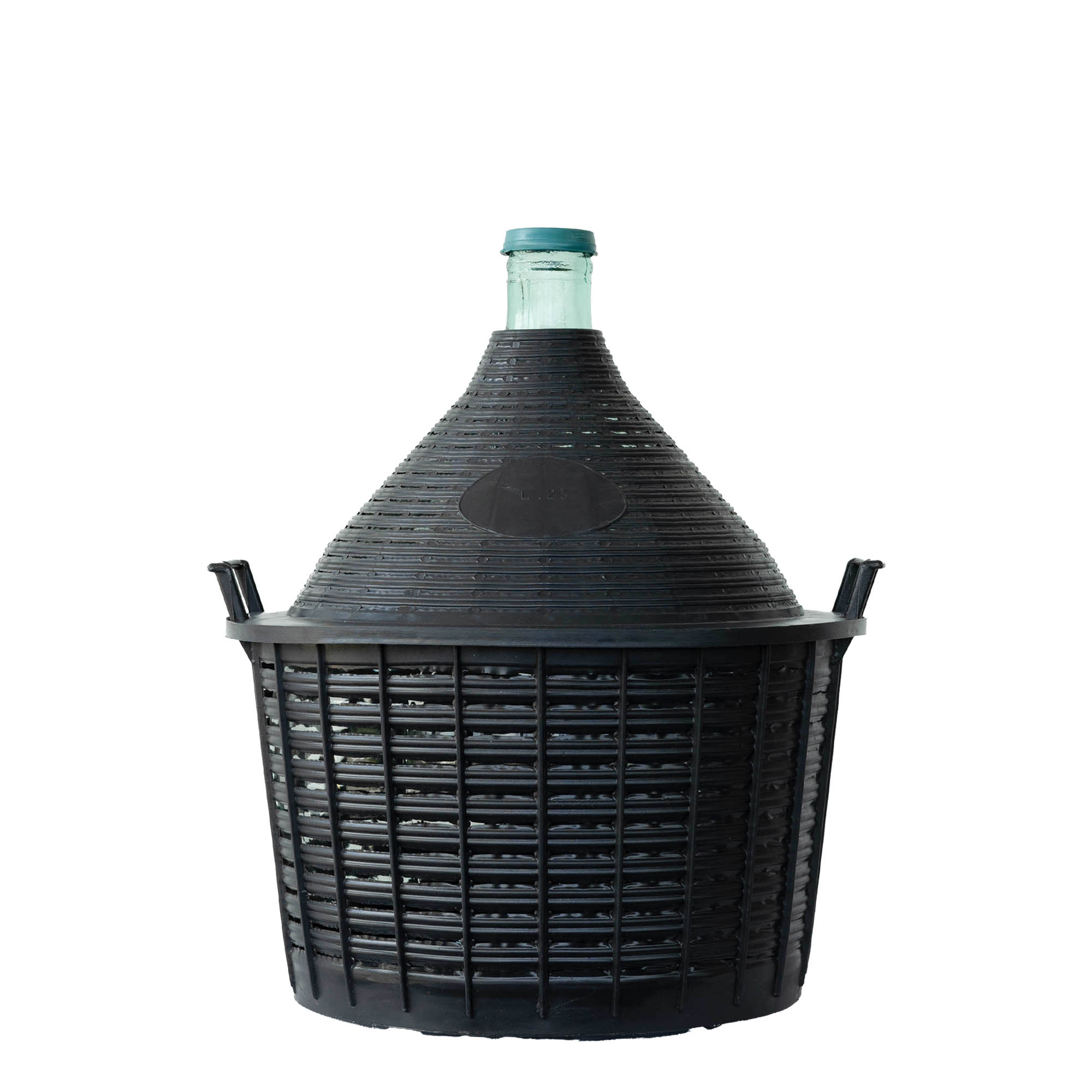 Dame-jeanne 25 l à col étroit, verre, bouchage: couvercle cloche Dame-jeanne 25 l à col étroit, verre, bouchage: couvercle cloche