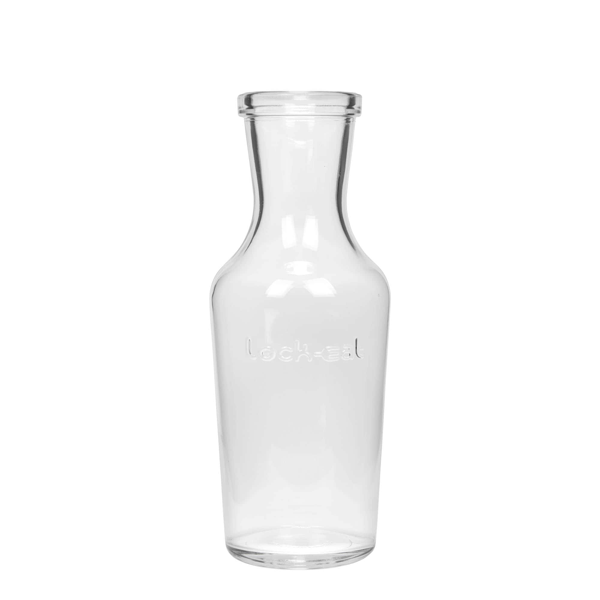 Glazen karaf 'Lock-Eat', 1000 ml, monding: beugelsluiting