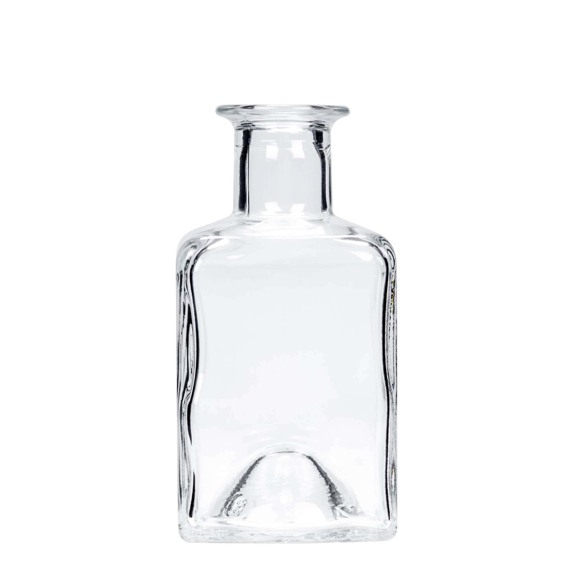 Bouteille en verre 200 ml « Kubica », carrée, bouchage: bouchon