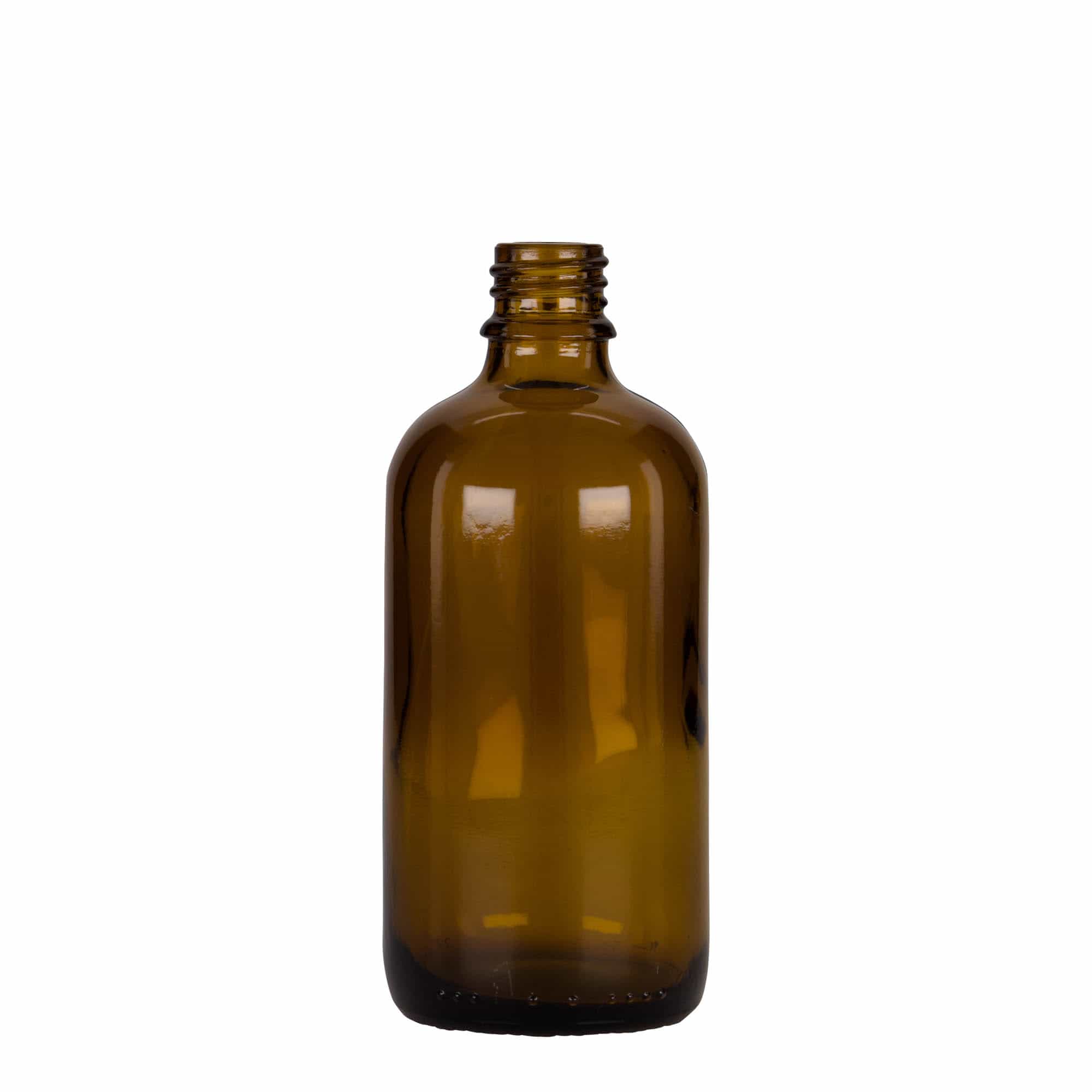 Pipetflesje medicijn, 100 ml, glas, bruin-zwart, monding: DIN 18 Pipetflesje medicijn, 100 ml, glas, bruin-zwart, monding: DIN 18