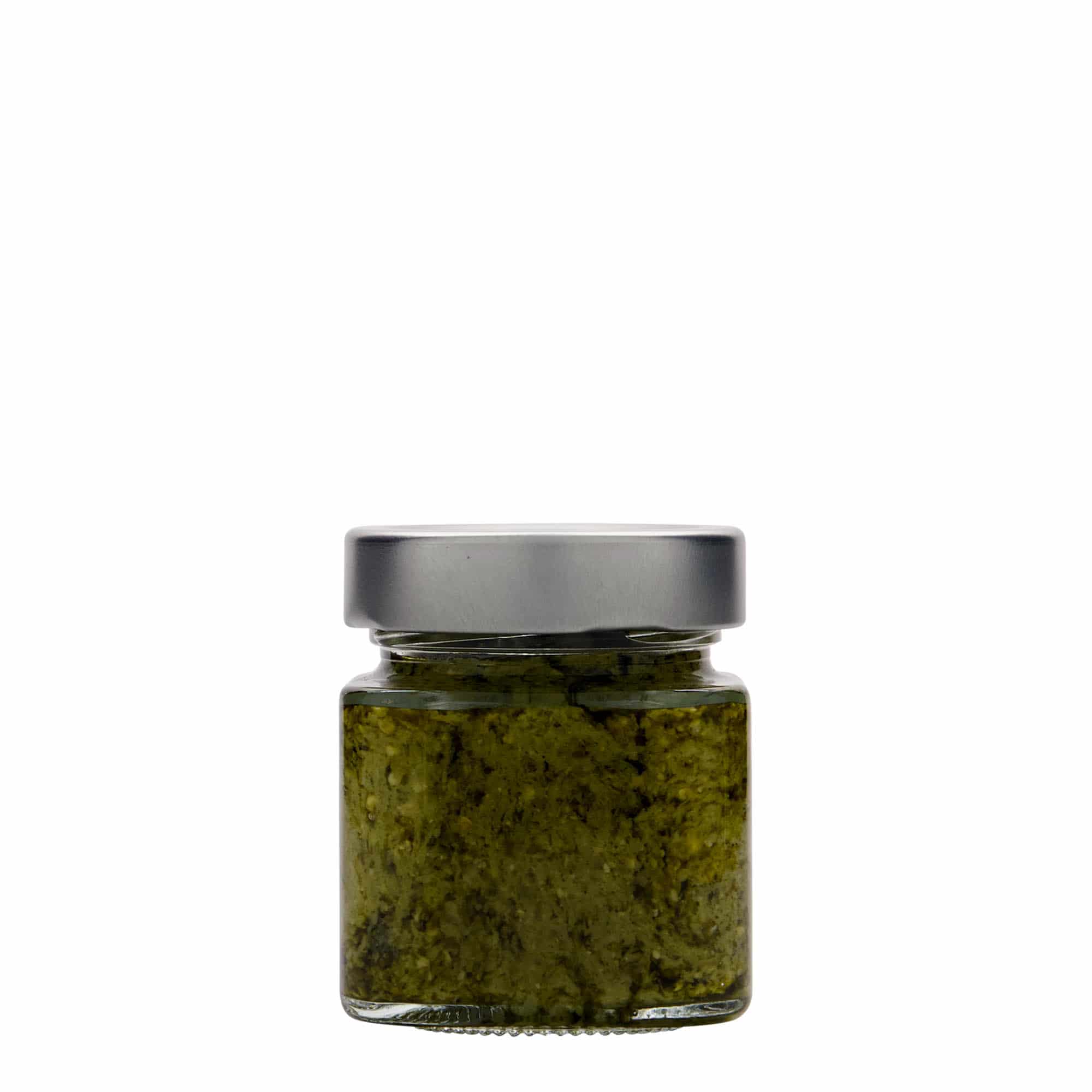 Bocal carré 156 ml « Funny », bouchage: Deep-Twist-Off (DTO 58)