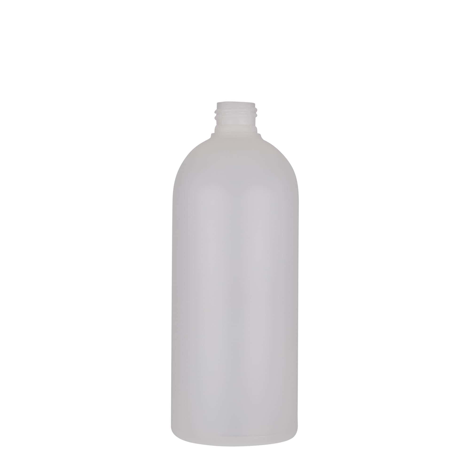 Plastic fles 'Tuffy', 500 ml, HDPE, naturel, monding: 24/410 Plastic fles 'Tuffy', 500 ml, HDPE, naturel, monding: 24/410