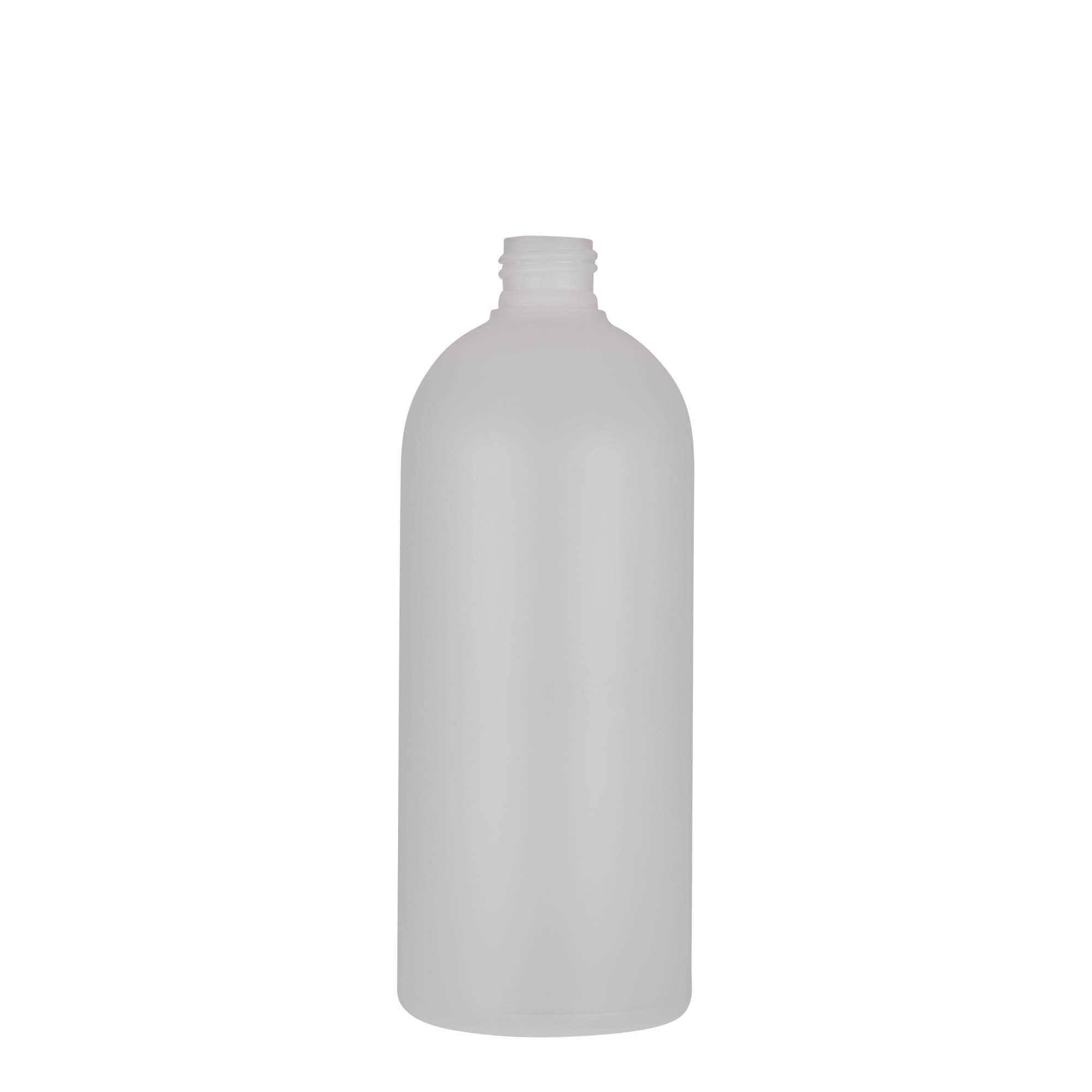 Plastic fles 'Tuffy', 500 ml, HDPE, naturel, monding: 24/410 Plastic fles 'Tuffy', 500 ml, HDPE, naturel, monding: 24/410