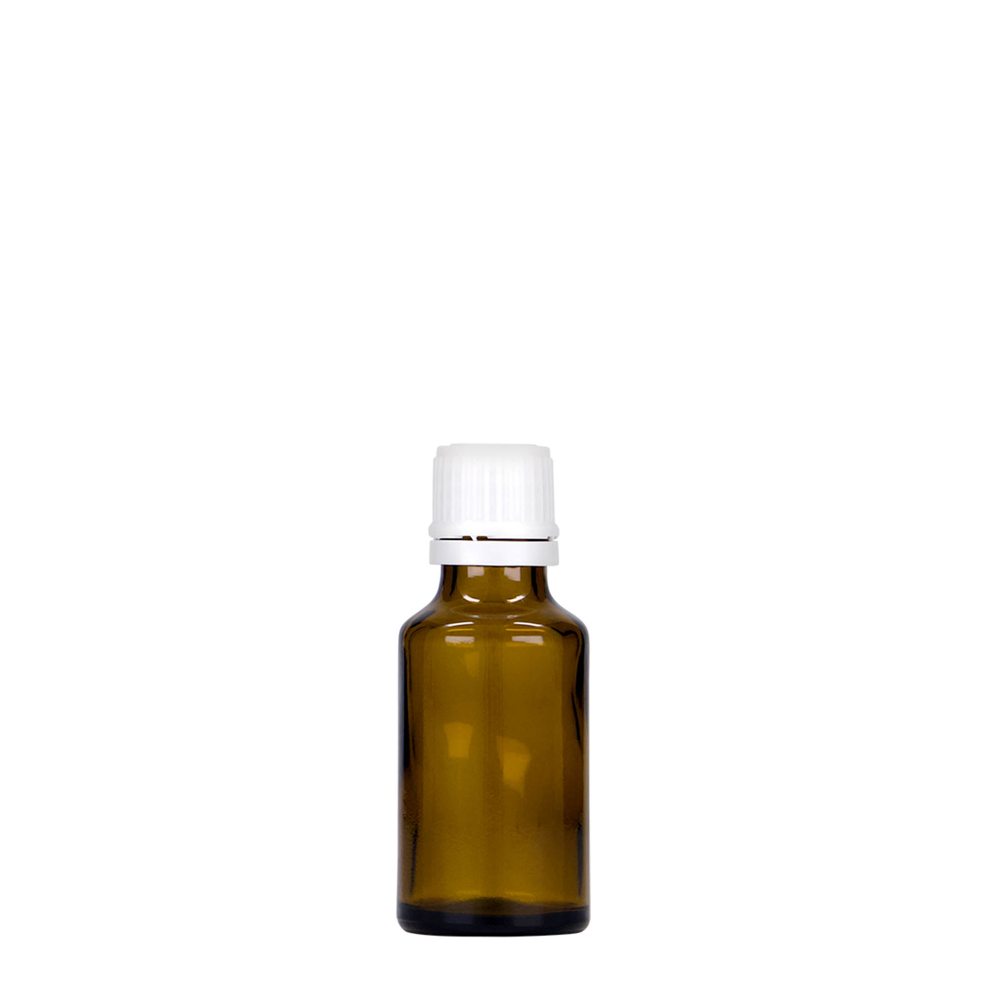 Medicijnfles, 25 ml, glas, bruin, monding: DIN 18 Medicijnfles, 25 ml, glas, bruin, monding: DIN 18